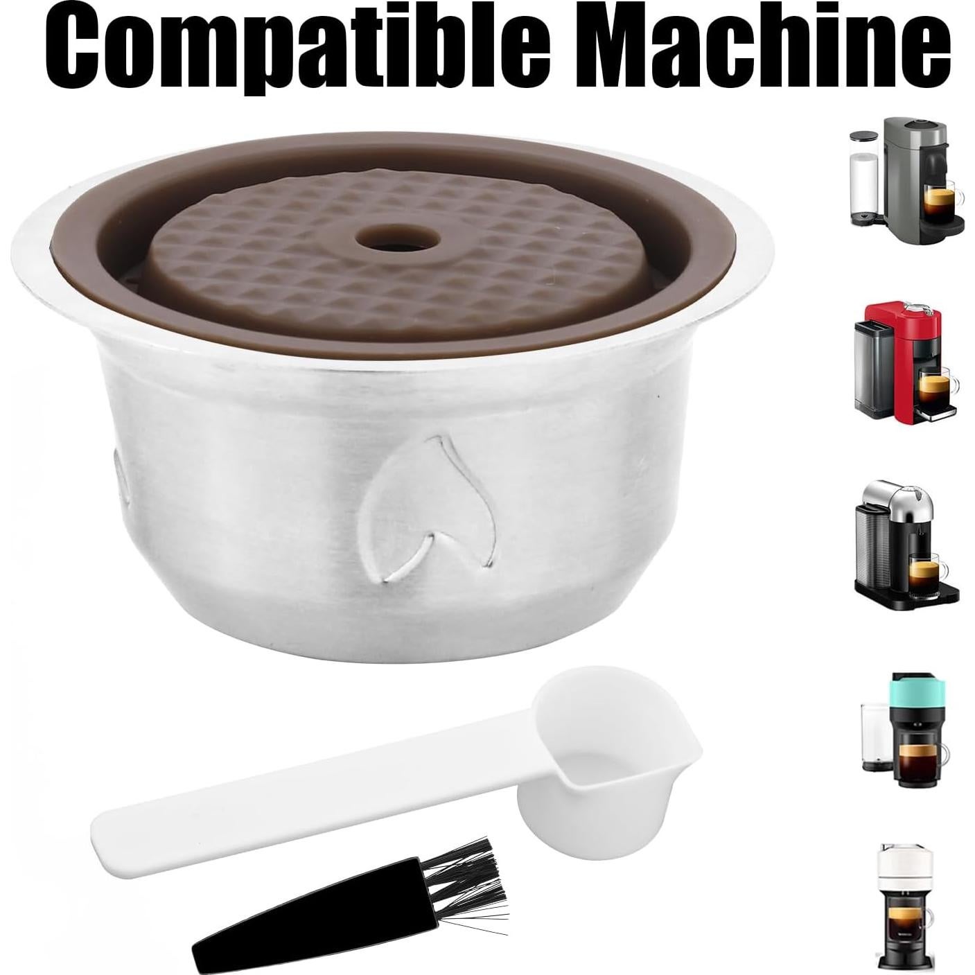 Cápsulas Reutilizables Nespresso Vertuo XIHIRCD Acero Inoxidable 230ml