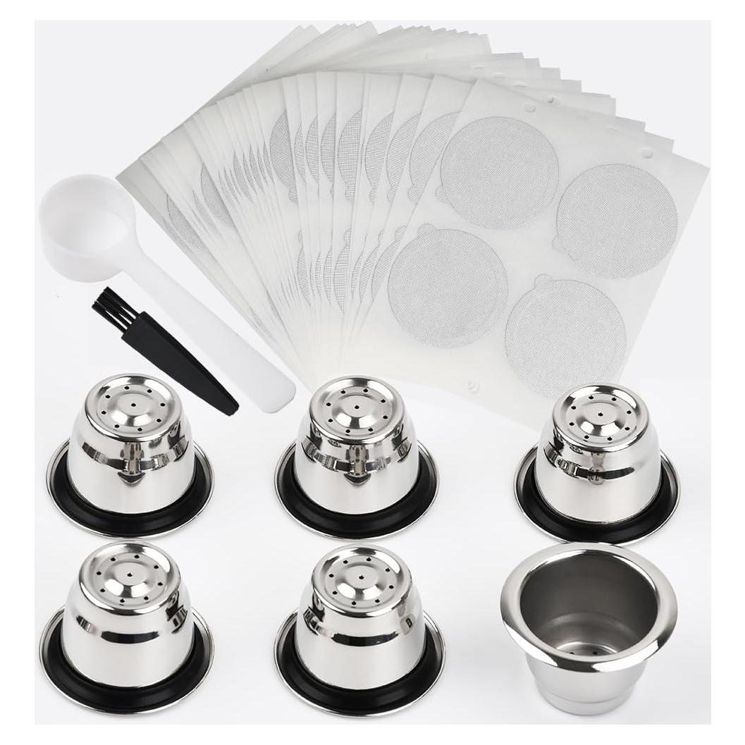 Cápsulas Reutilizables PHMEZLF para Nespresso Original, 6pcs