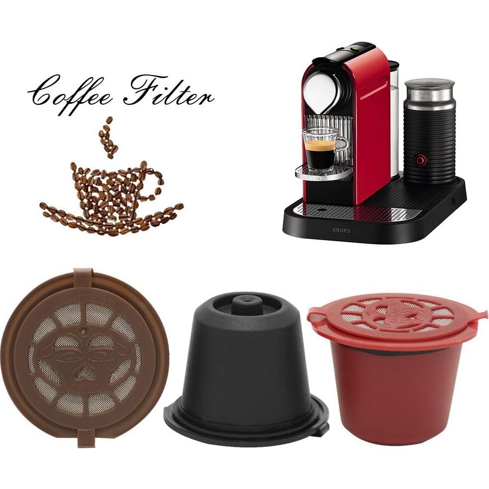 Cápsulas de Café Reutilizables BENFUCHEN para Nespresso OriginalLine - 6 Unidades