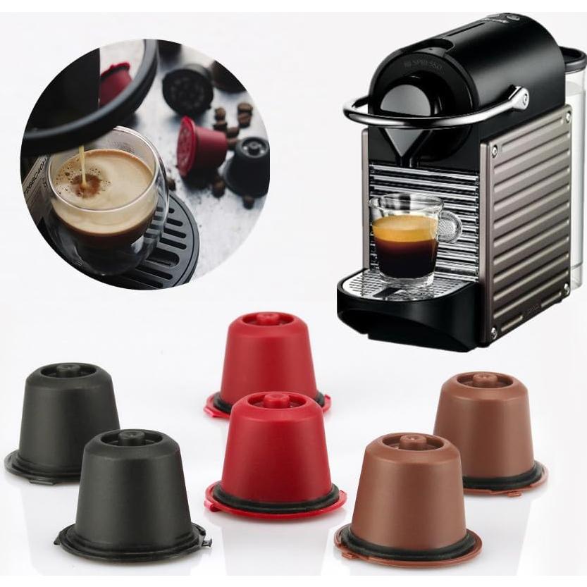 Cápsulas de Café Reutilizables BENFUCHEN para Nespresso OriginalLine - 6 Unidades