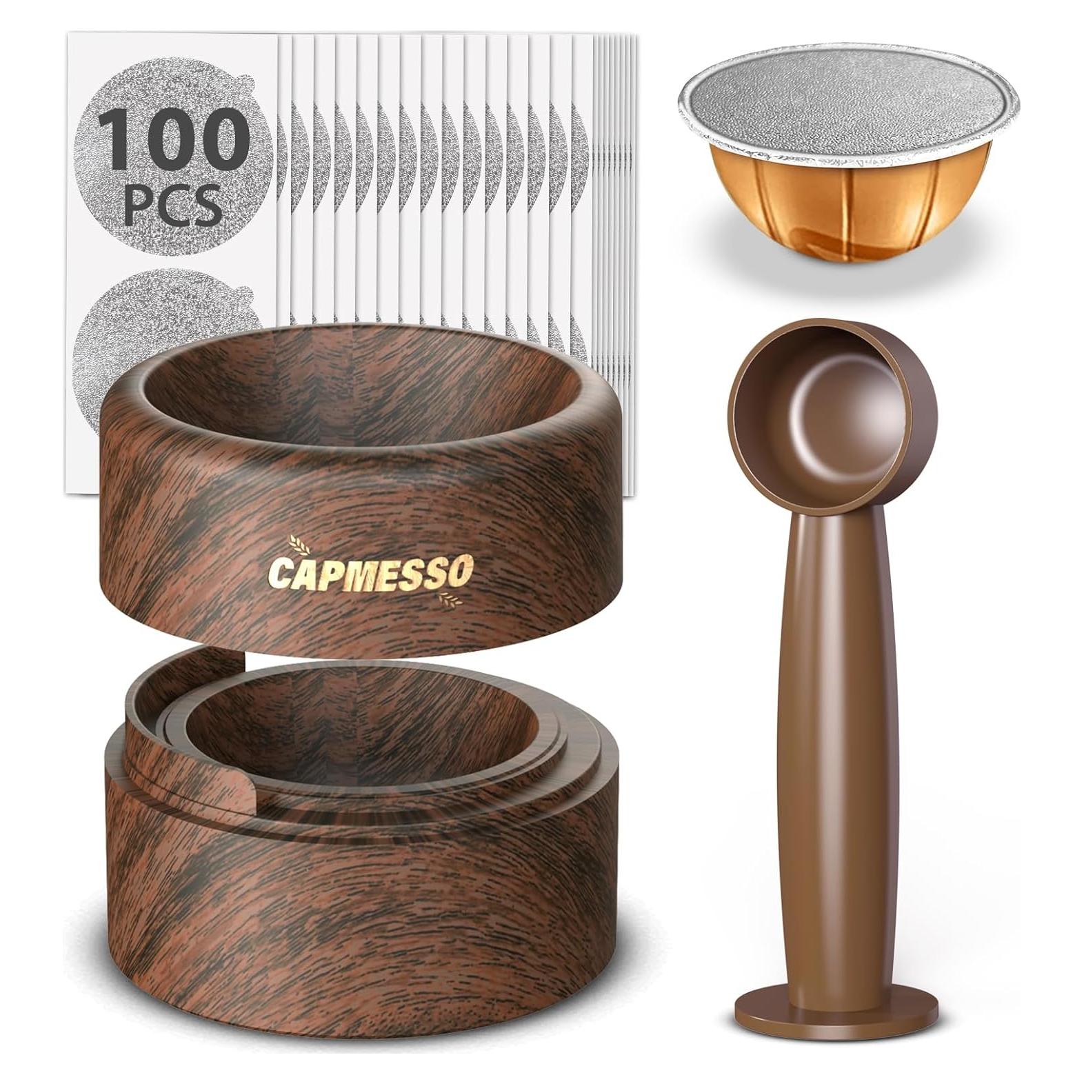 Kit de Recarga Reutilizable de Cápsulas Nespresso Vertuo - 100 Tapas