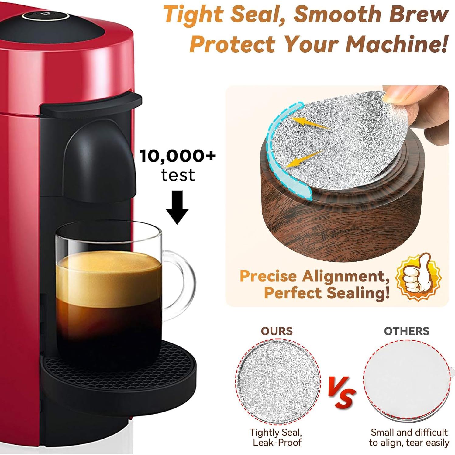 Kit de Recarga Reutilizable de Cápsulas Nespresso Vertuo - 100 Tapas