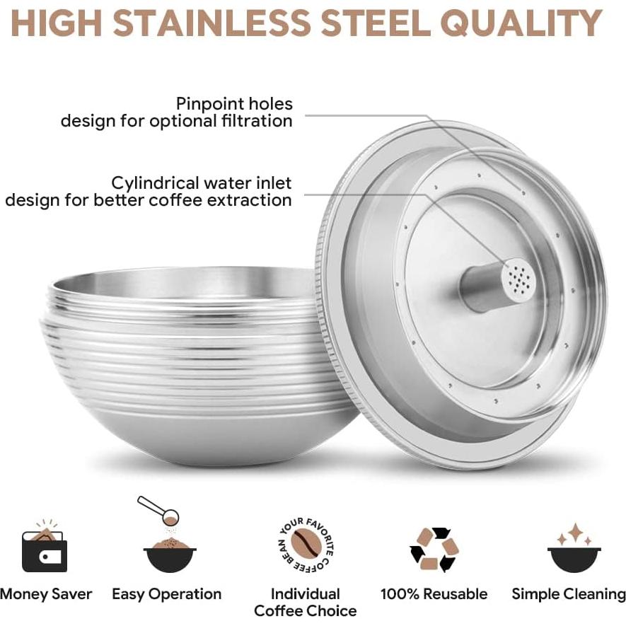 Cápsula de café reutilizable i Cafilas G6P para Nespresso Vertuo