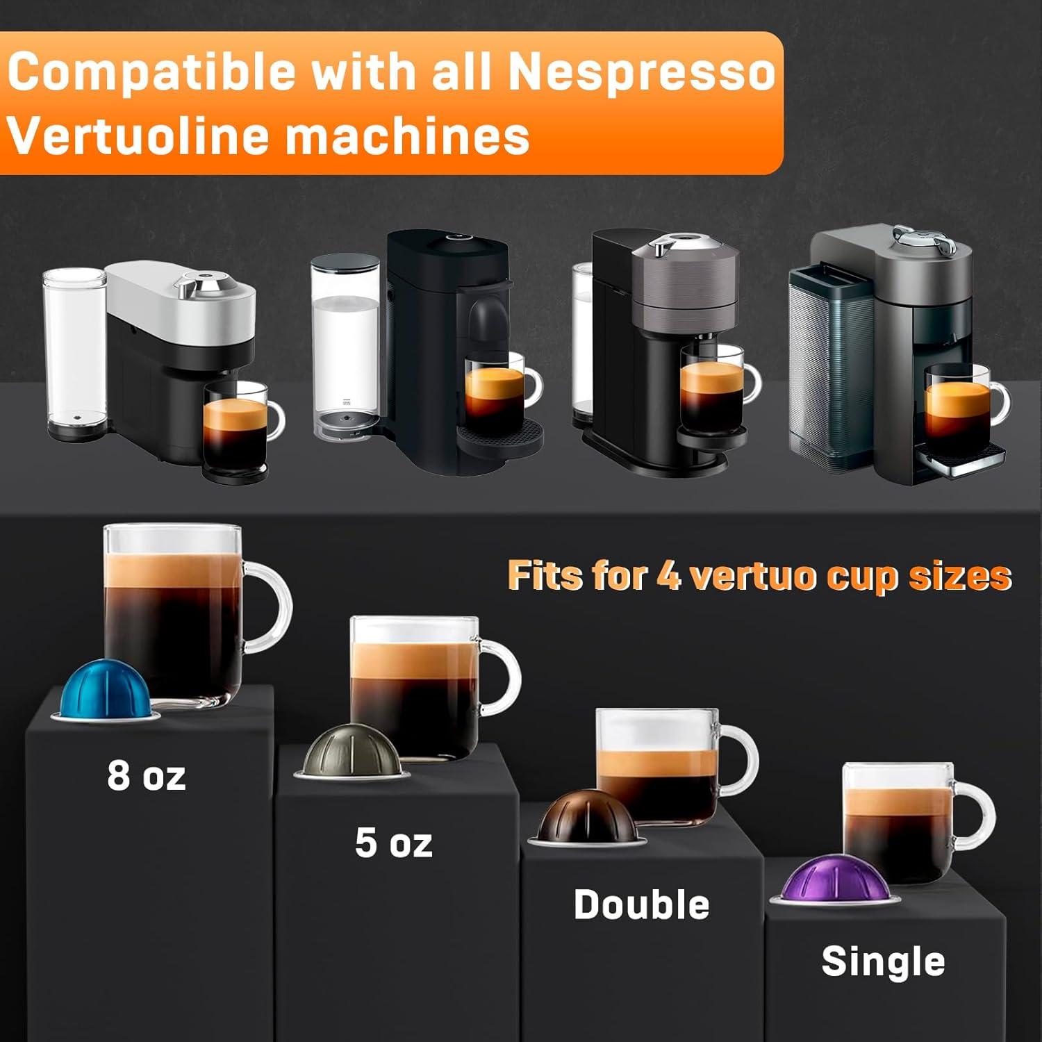 Kit de Recarga Nessus para Cápsulas Nespresso Vertuo - 50 Tapas de Aluminio