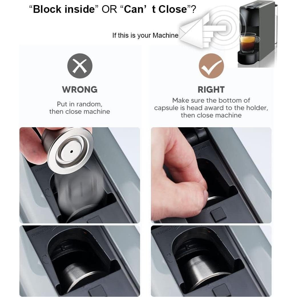 Cápsulas de café reutilizables i Cafilas para Nespresso Original