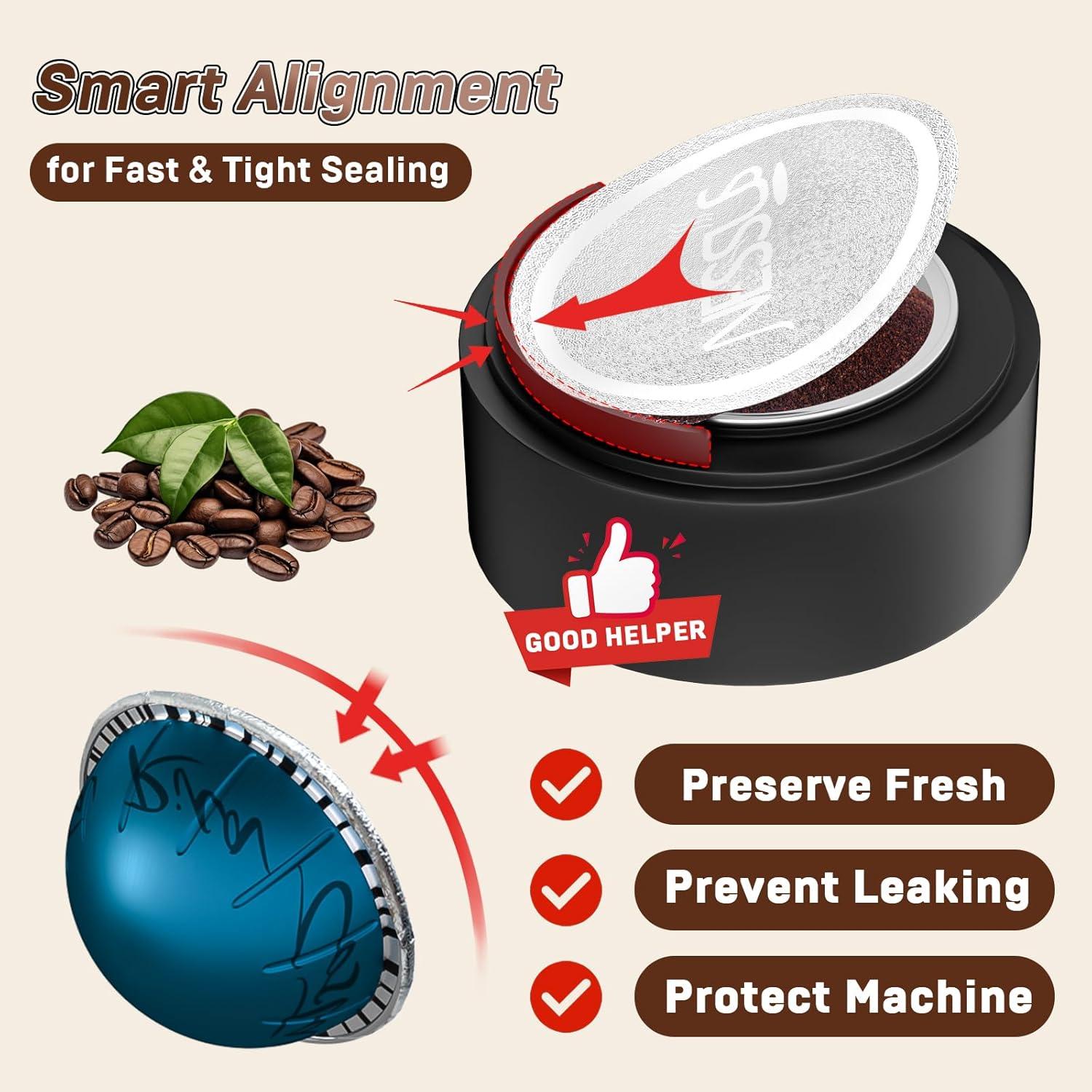 Kit de Cápsulas Reutilizables NESSUS para Nespresso Vertuo