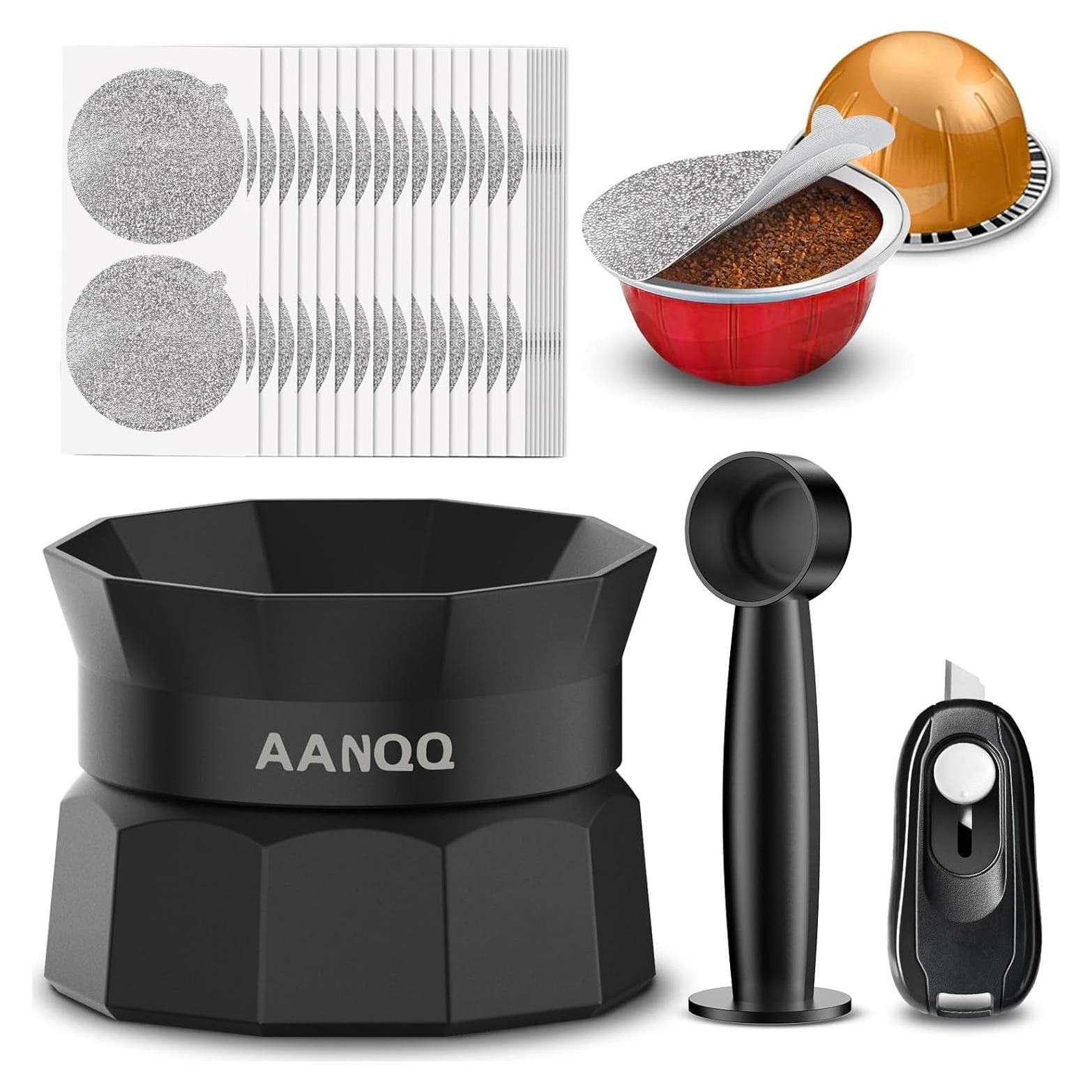 Kit de Cápsulas Reutilizables AANQQ para Nespresso Vertuo