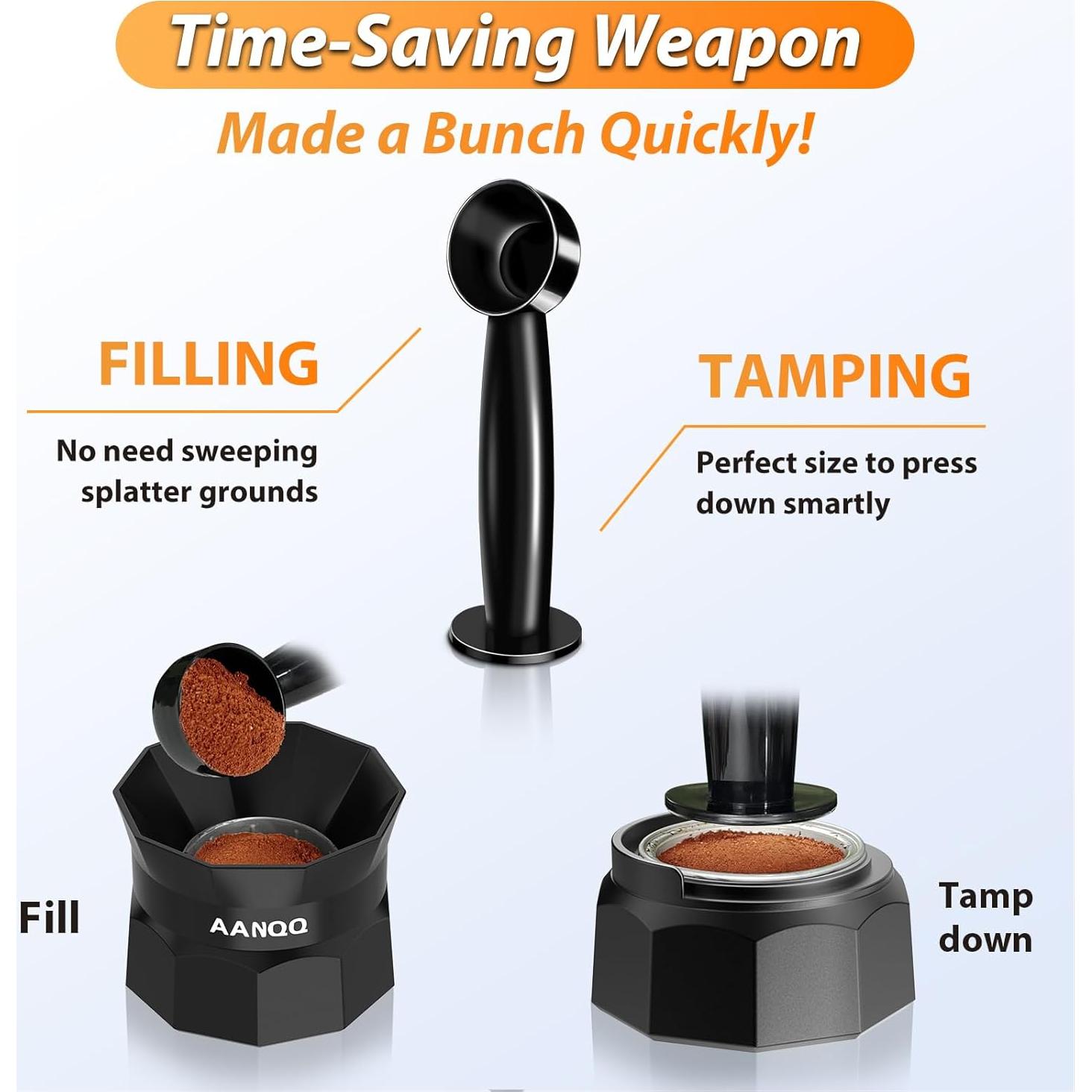 Kit de Cápsulas Reutilizables AANQQ para Nespresso Vertuo