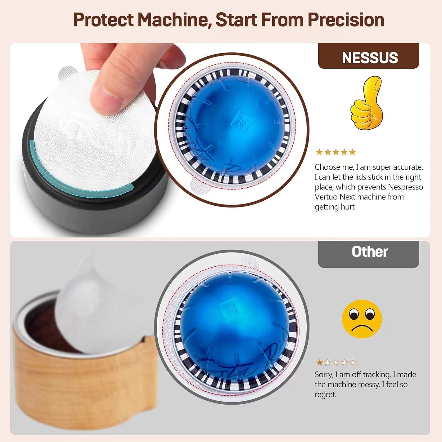 Kit de Cápsulas Reutilizables NESSUS Vertuo - 50 Pcs Aluminio