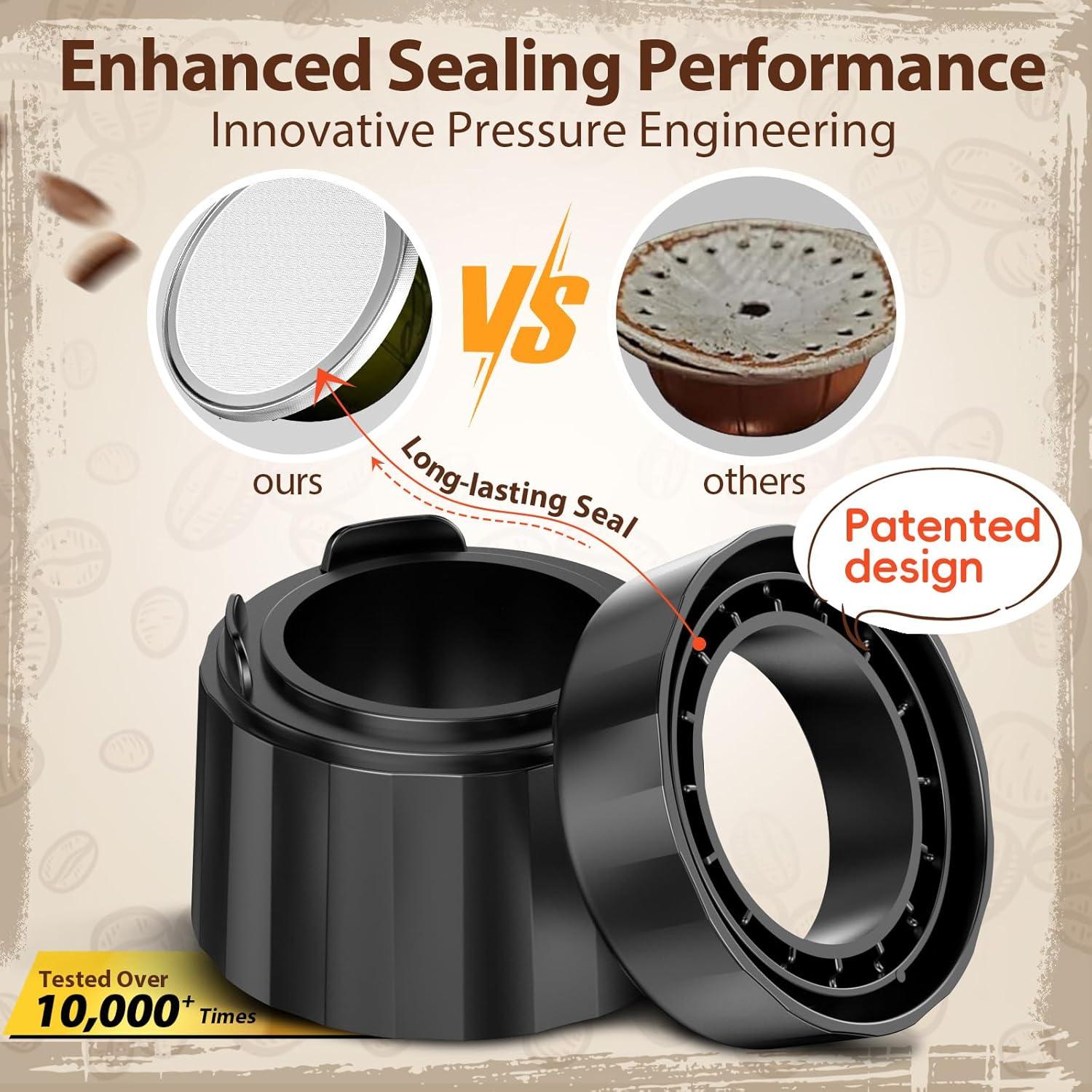 Kit de Cápsulas Reutilizables Nespresso Vertuo SWEETDEER