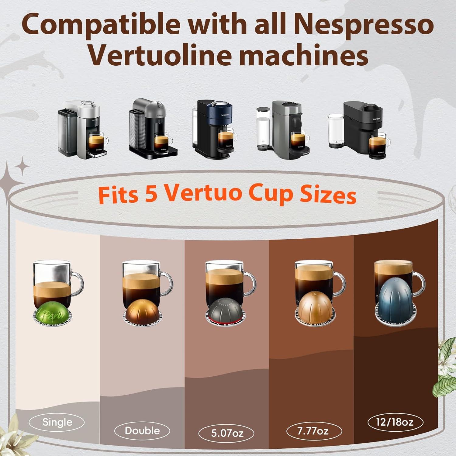 Kit de Cápsulas Reutilizables Nespresso Vertuo SWEETDEER