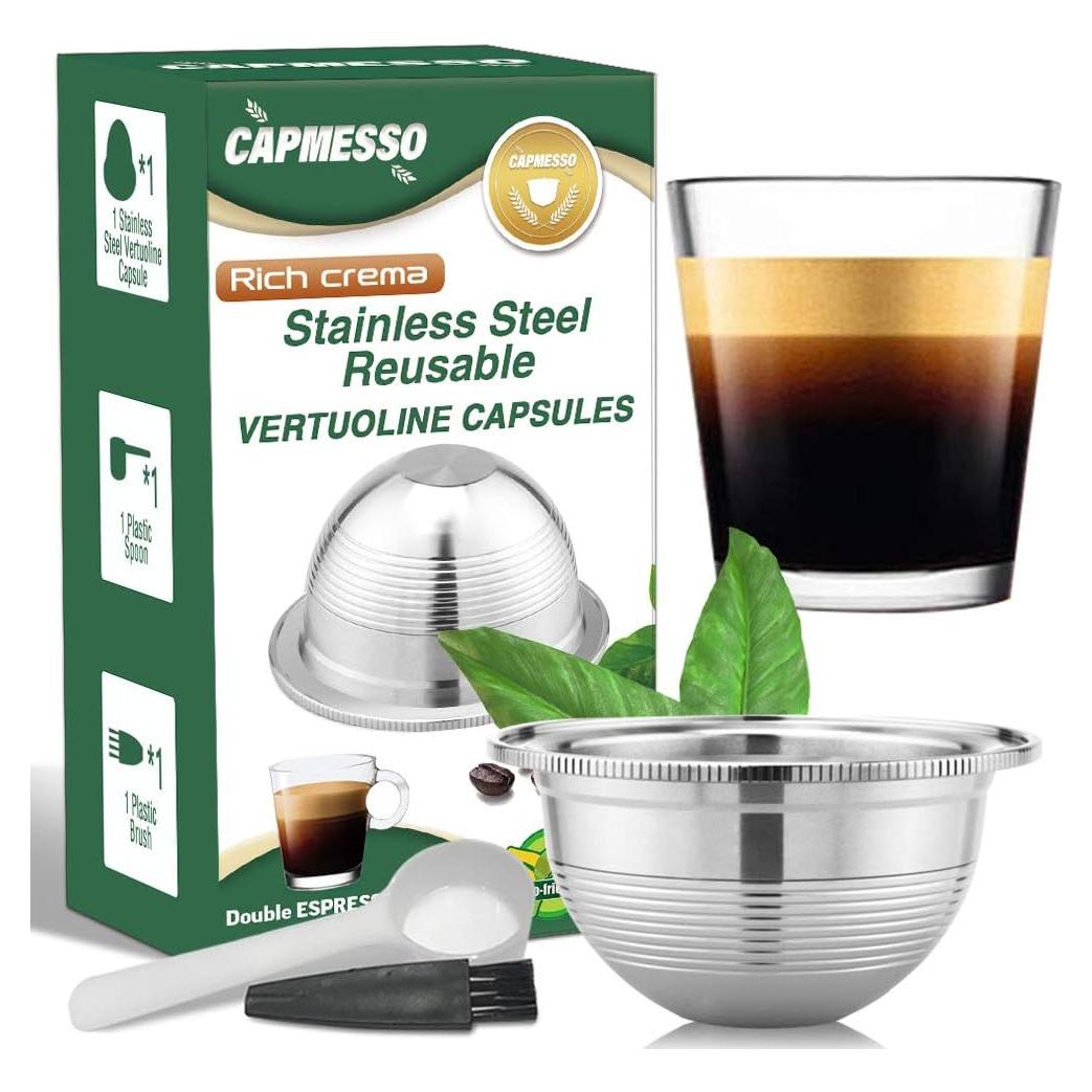 Cápsula de Café Reutilizable CAPMESSO Acero Inoxidable 74.9 ml