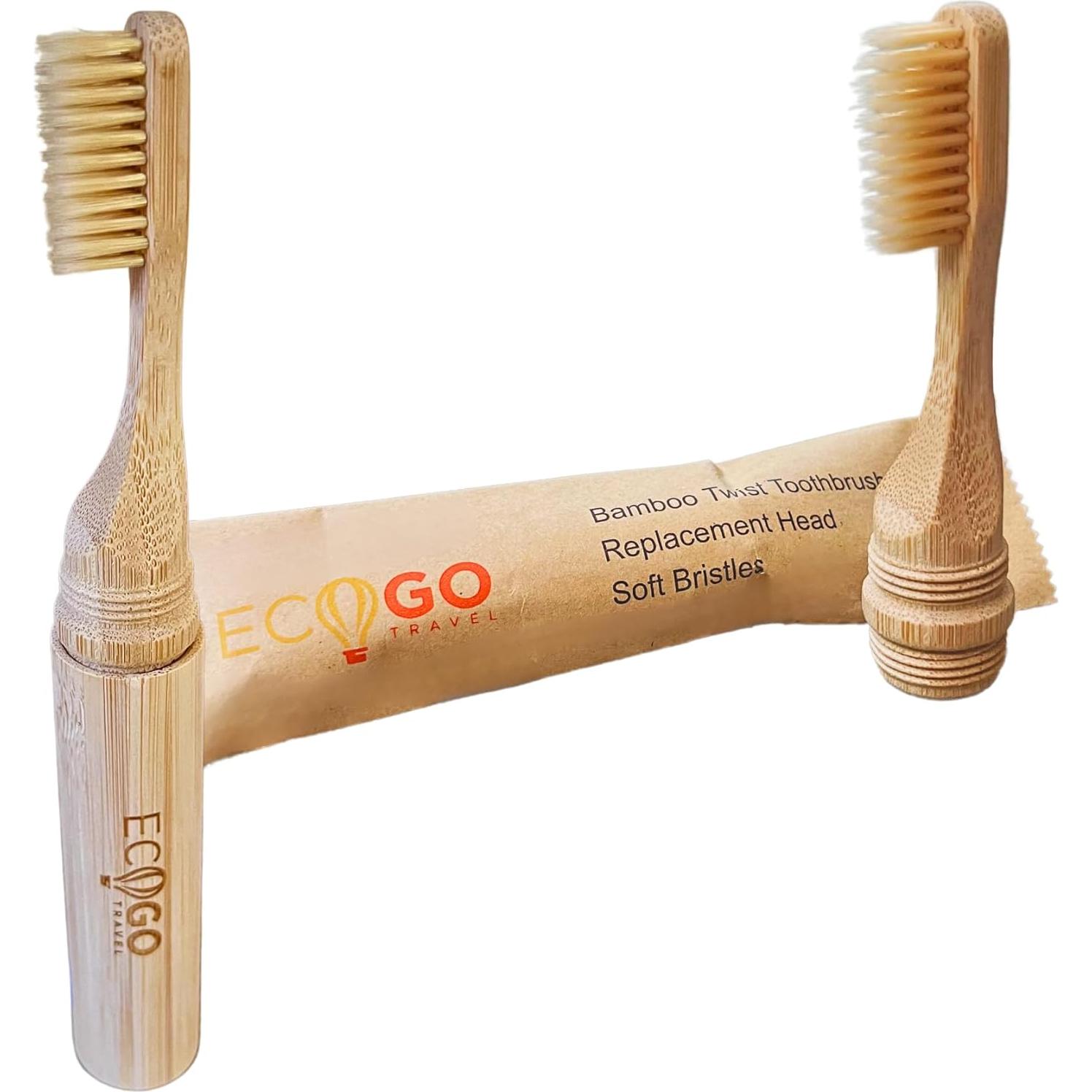 Cabezal de Reemplazo EcoGoTravel para Cepillo de Dientes de Bambú