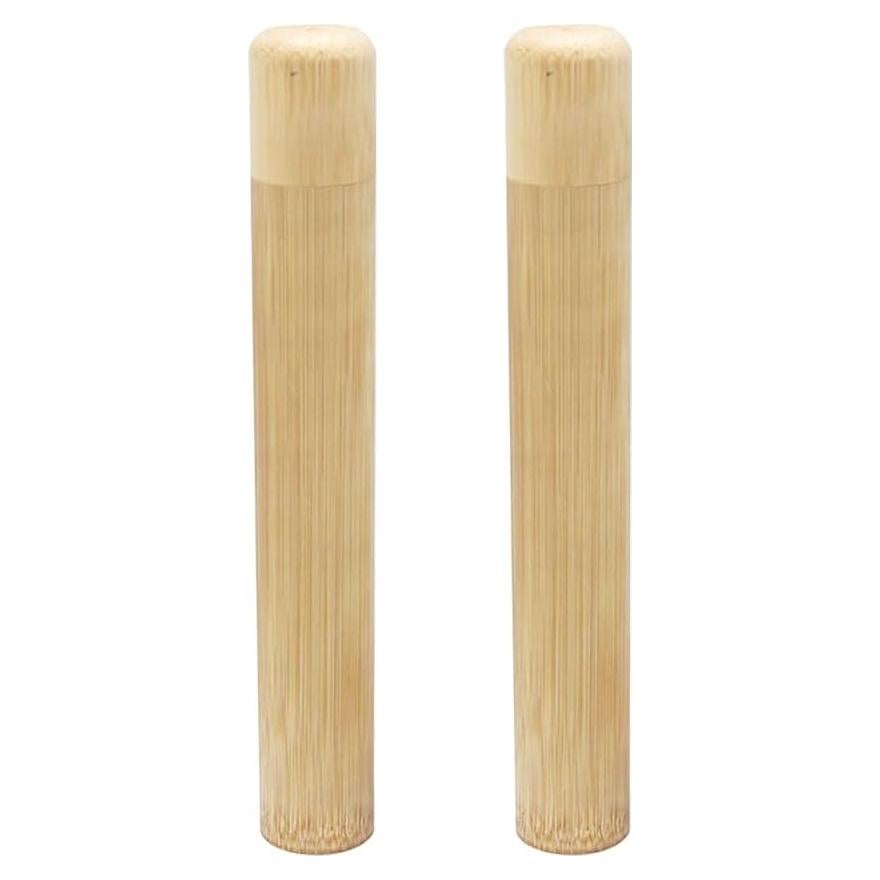 Estuche de Cepillo de Dientes de Bambú Elandy 2 Piezas 21cm