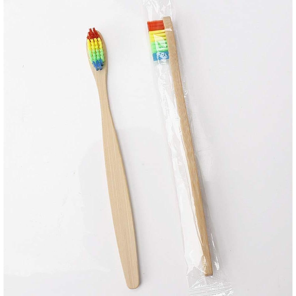 Cepillo de Dientes de Bambú Magik 20 Pcs Orgánico Arcoíris
