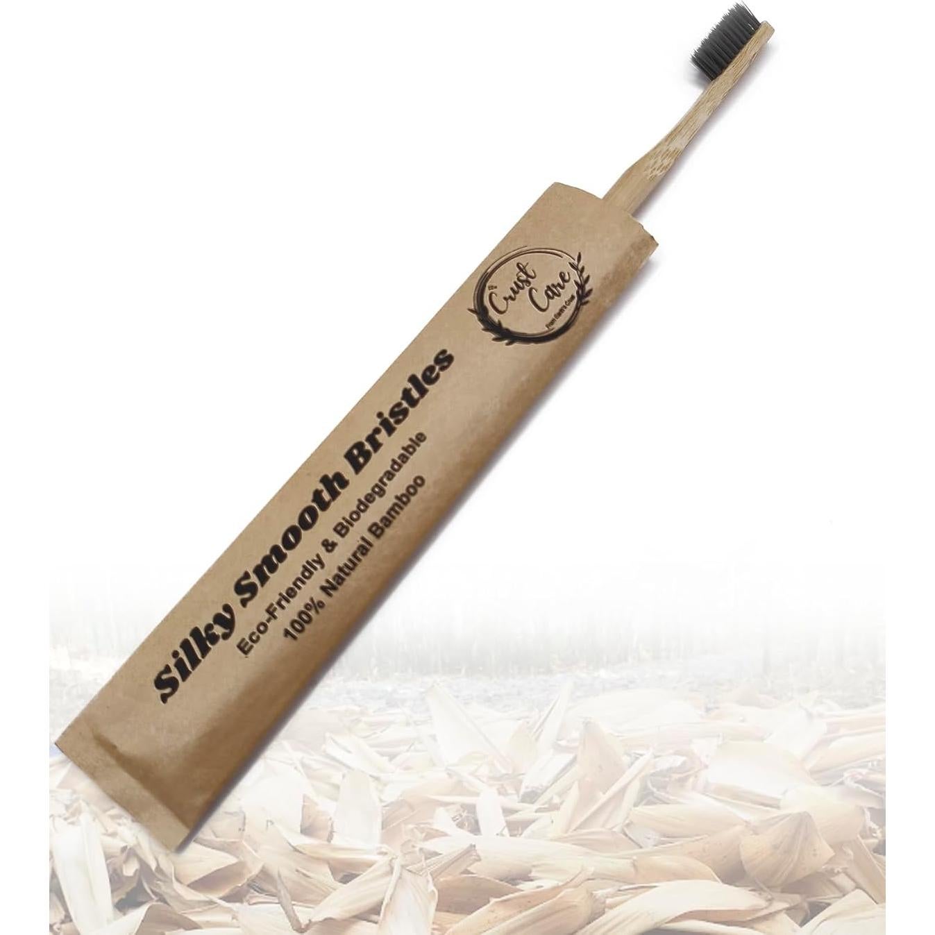 Cepillos de Dientes de Bambú Biodegradables Crust Care - Paquete de 5