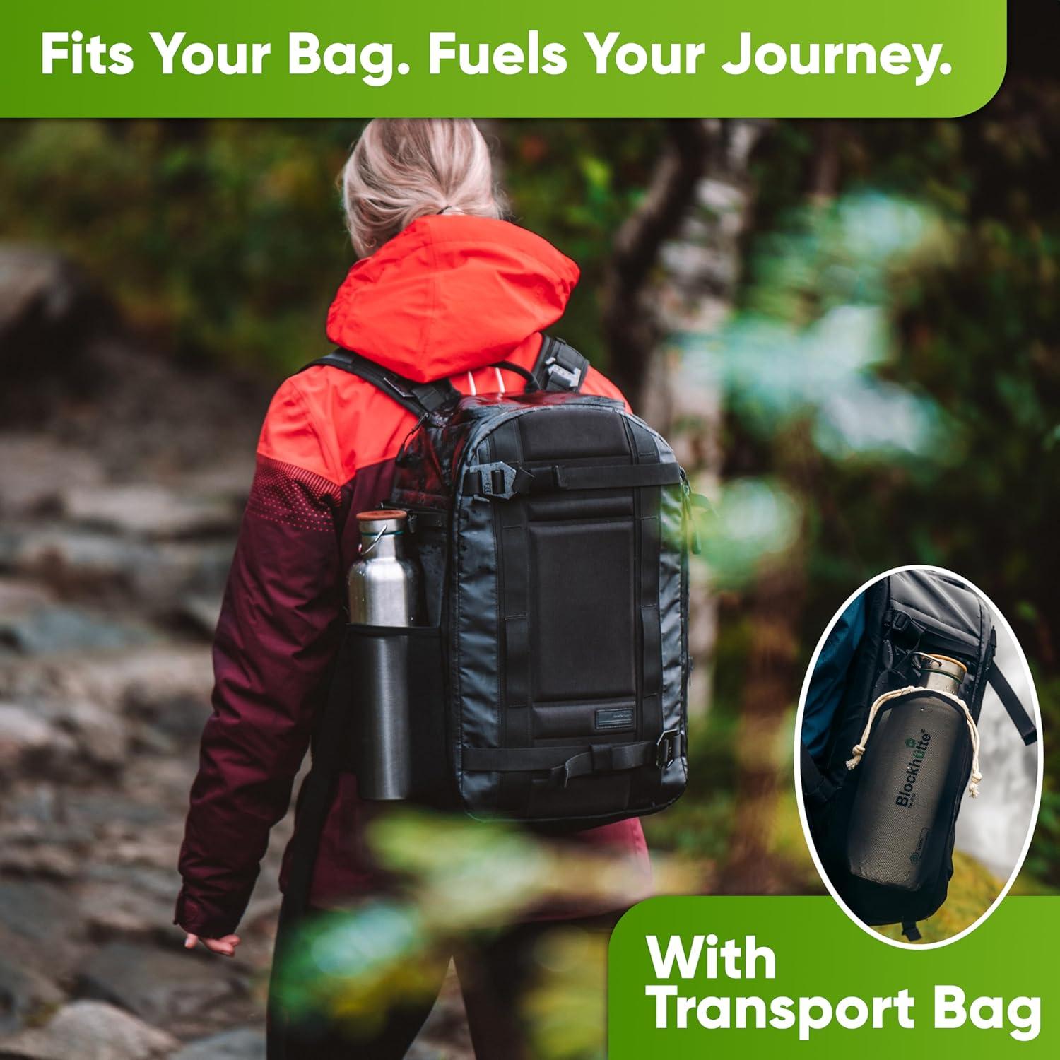 Botella de Agua Aislada Blockhütte 500ml Acero Inoxidable