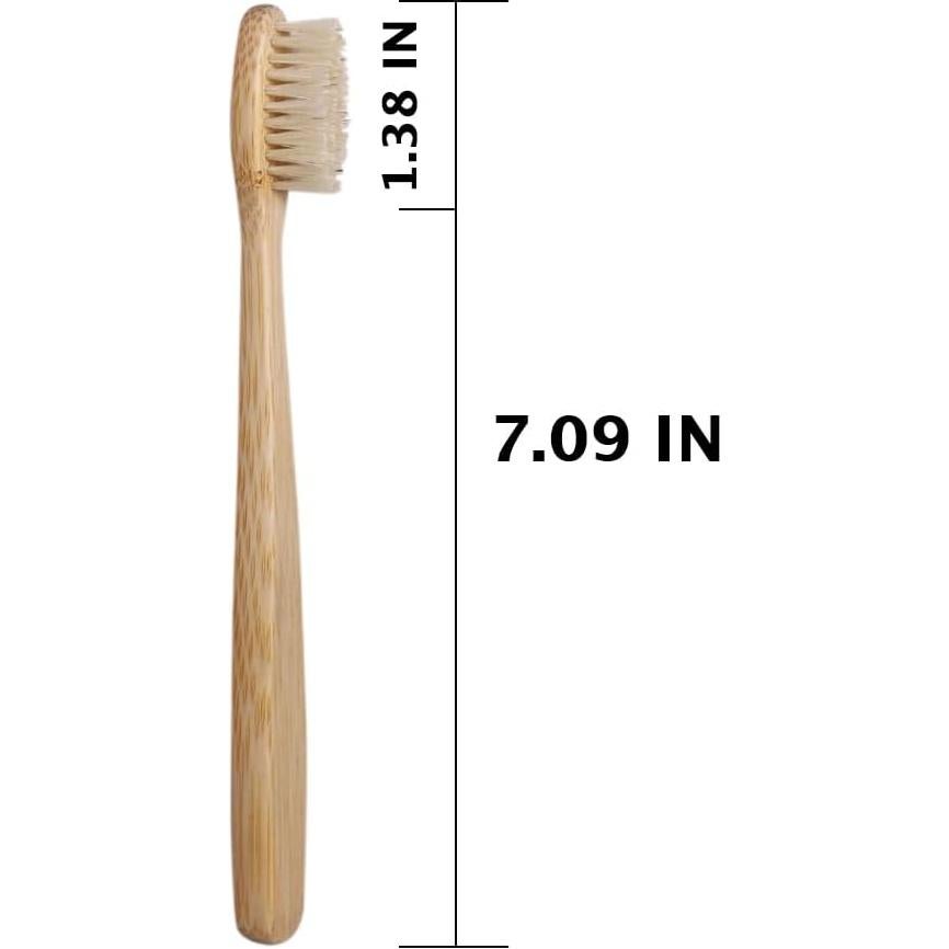 Cepillo de Dientes de Bambú Colincie - Cerdas de Jabalí Medianas - 8 Piezas