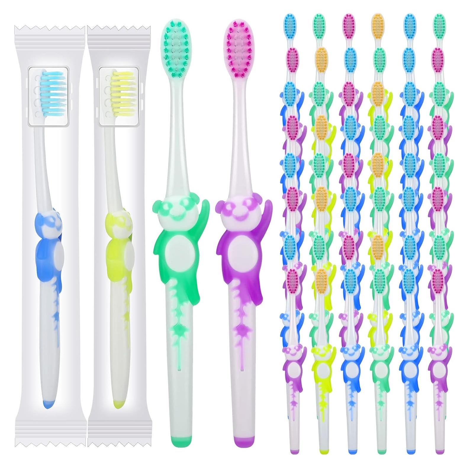 Bokon Cepillos de Dientes para Niños 300 Pcs Suaves Panda