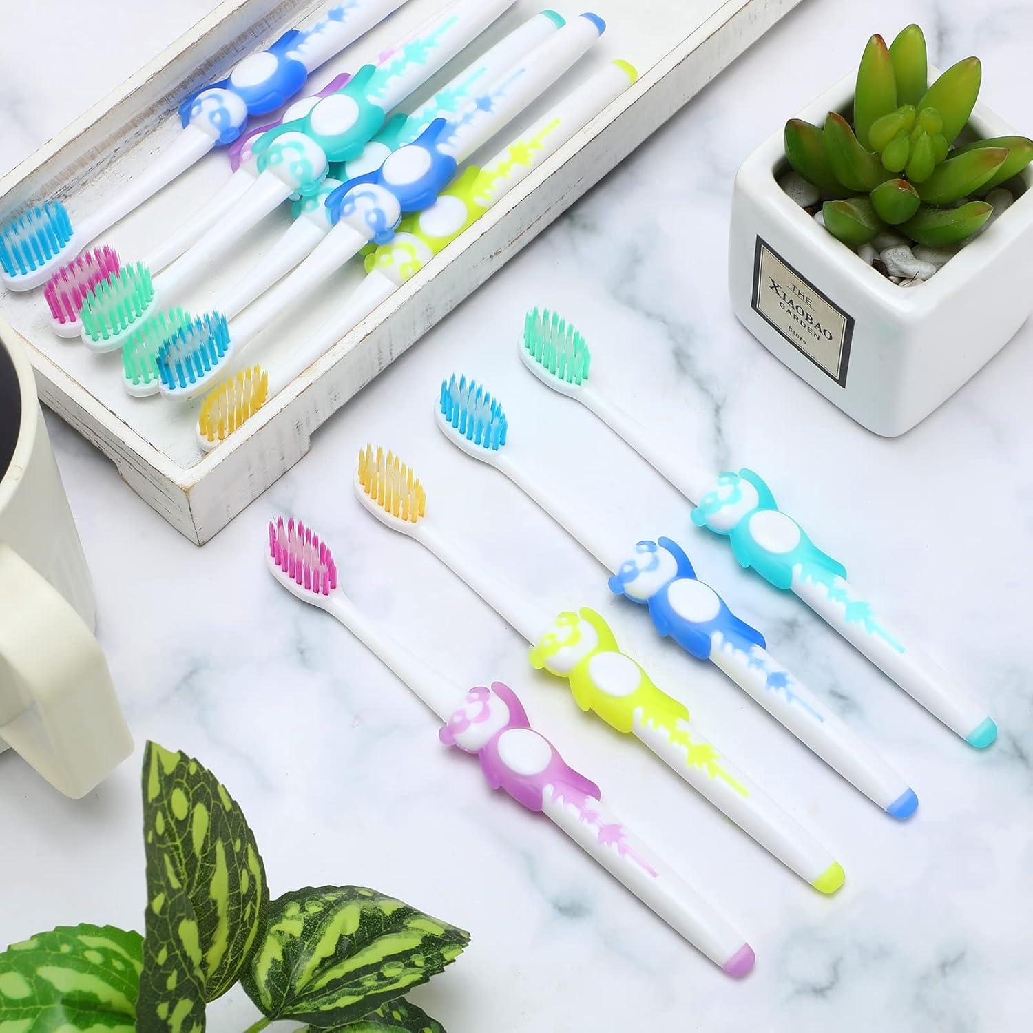 Bokon Cepillos de Dientes para Niños 300 Pcs Suaves Panda