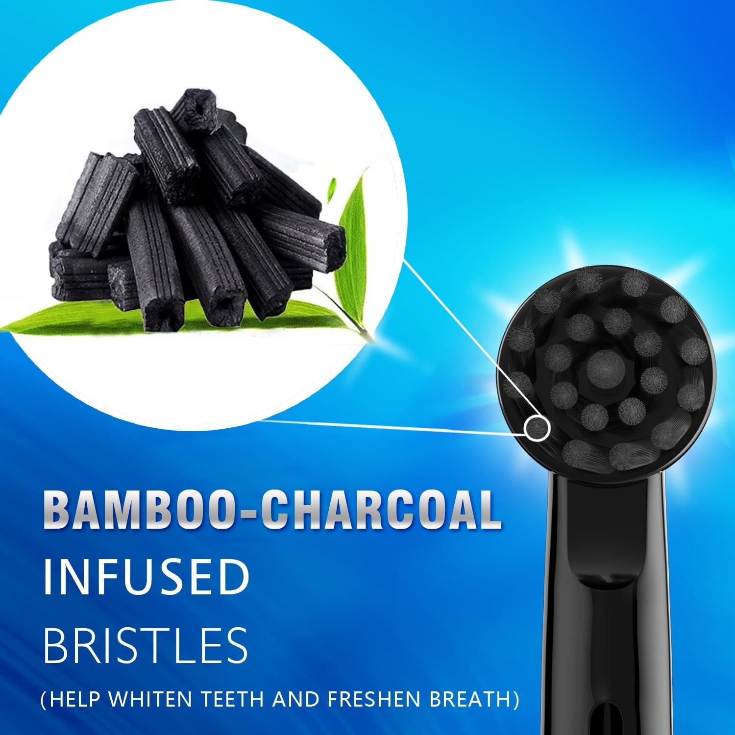 Cabezas de cepillo Oral-B WHUPPSI 8PCS Carbón Bambú