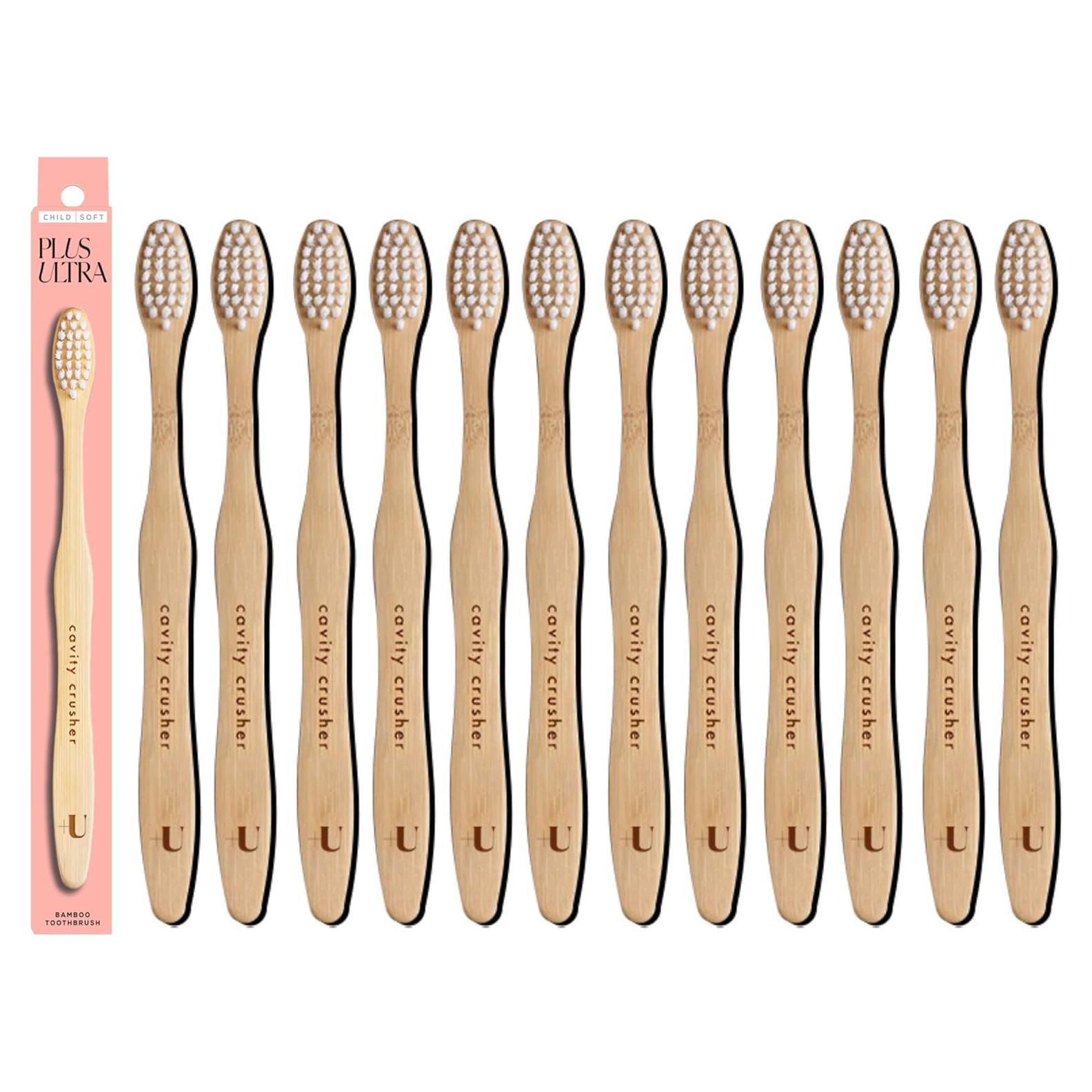 Cepillo de Dientes Biodegradable Plus Ultra - 12 Pack Niños