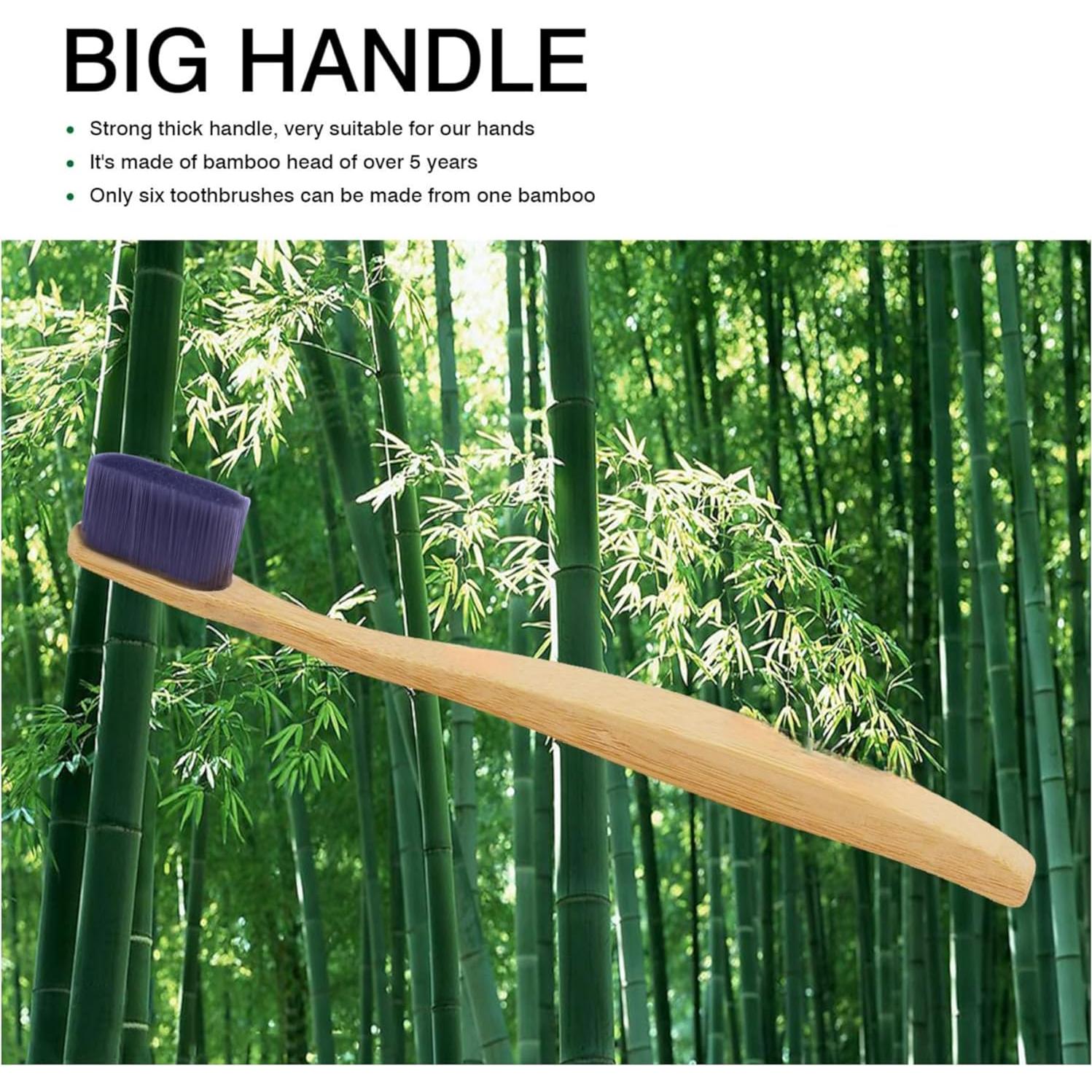 Cepillos de Dientes de Bambú Natureverr 4 Piezas Biodegradables