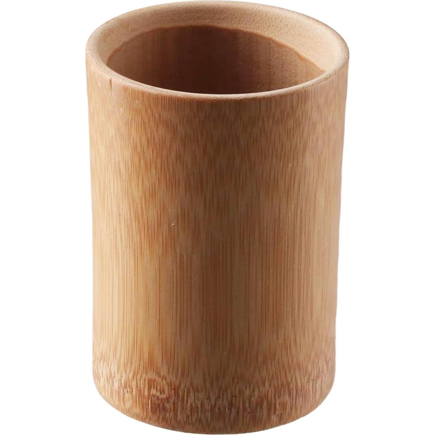 Soporte de Cepillos de Dientes de Bambú Hobbyme Natural