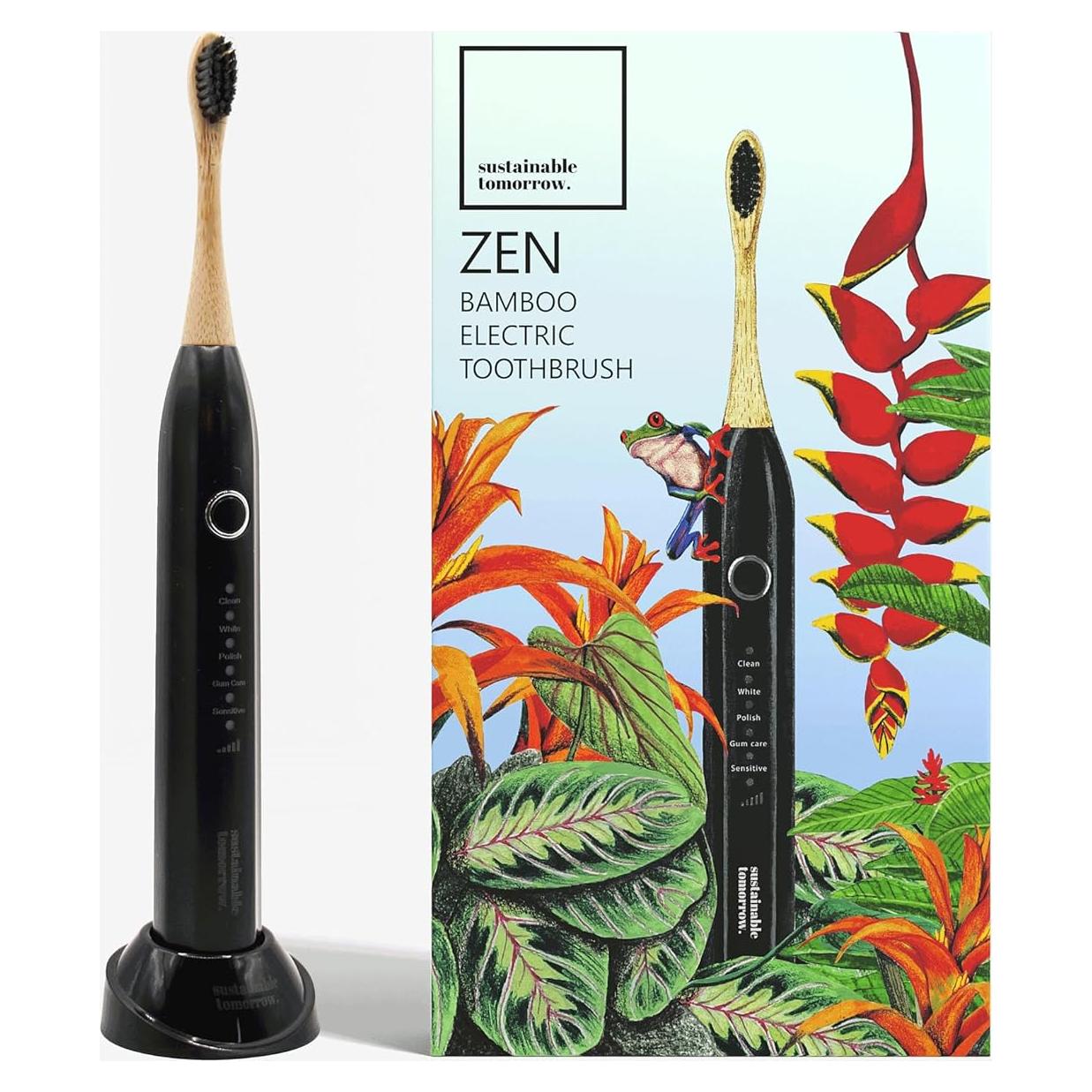 Cepillo de Dientes Eléctrico Zen Bamboo Inalámbrico Recargable