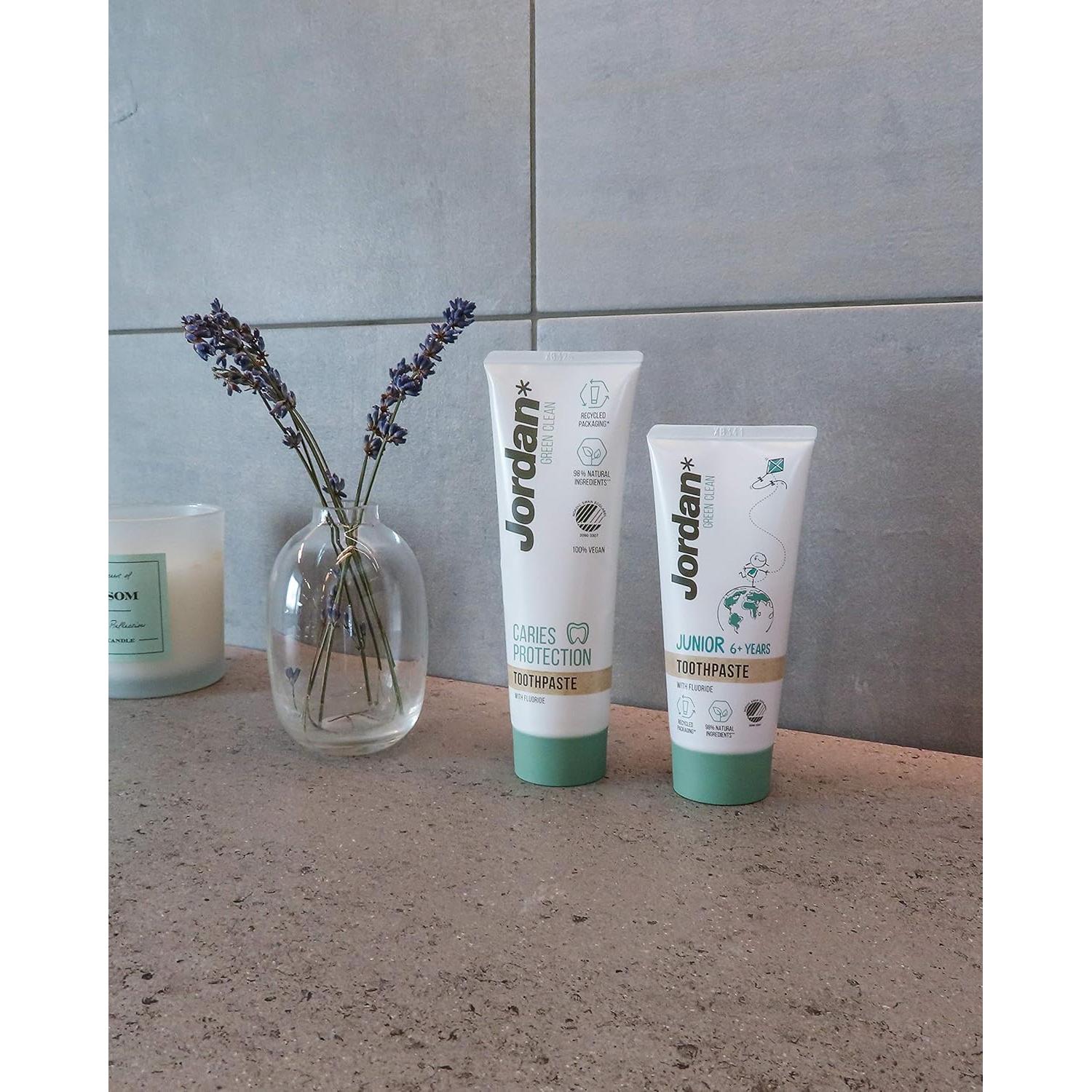 Cepillo de Dientes Manual Jordan Green Clean - Sostenible, 4 Unidades