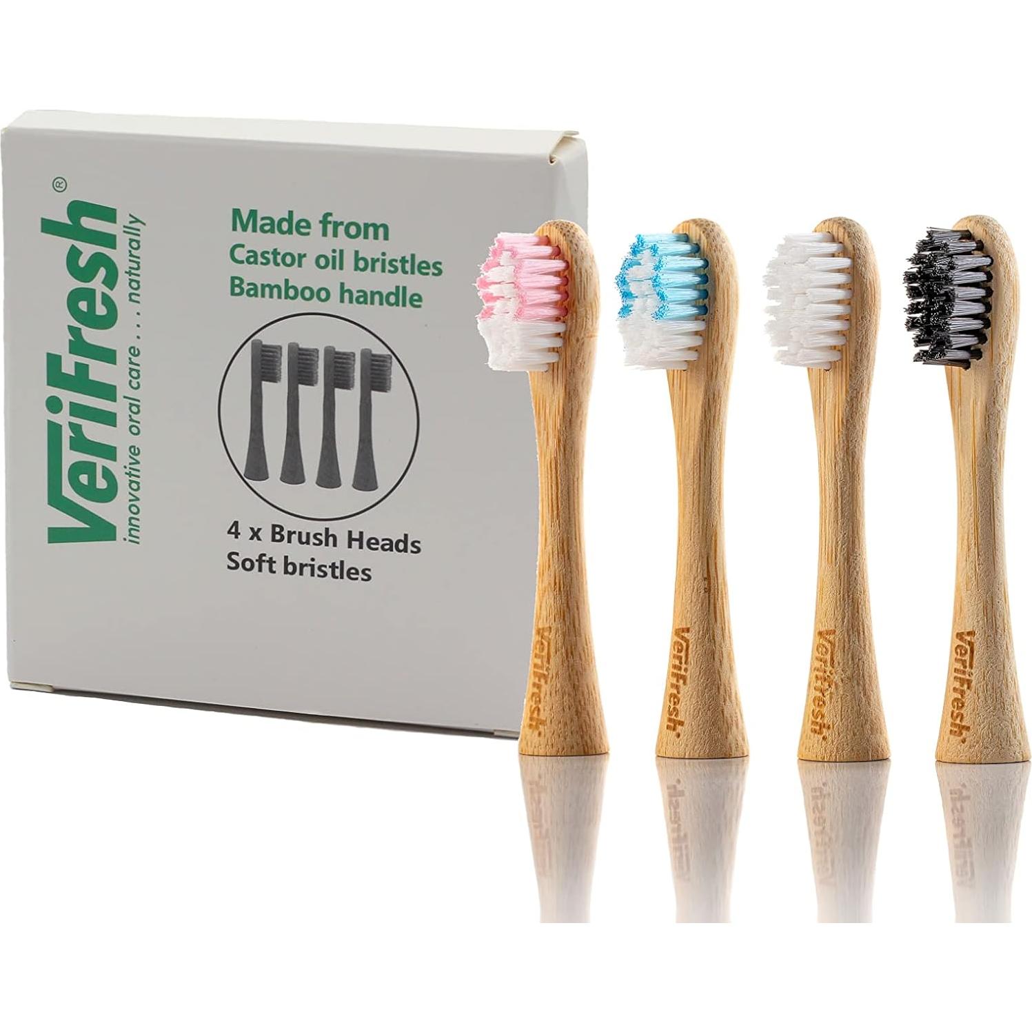 Cabezas de Repuesto Cepillo de Dientes Bambú VeriFresh - 4 Unidades