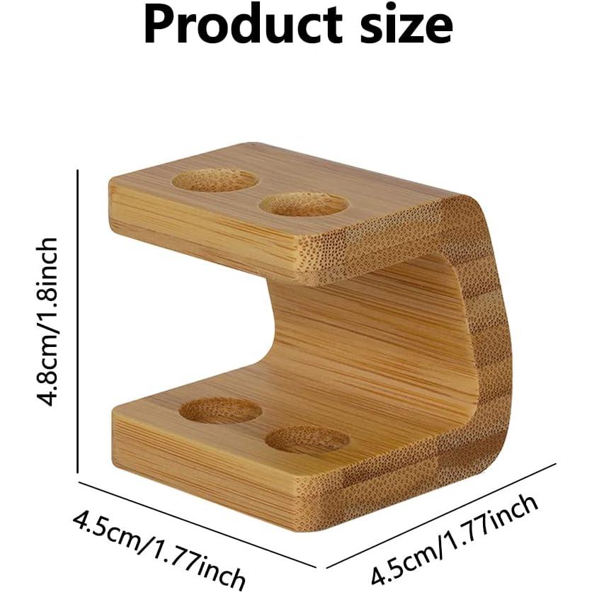 Soporte de Bambú para Cabezas de Cepillo de Dientes Tookie - 2 Ranuras