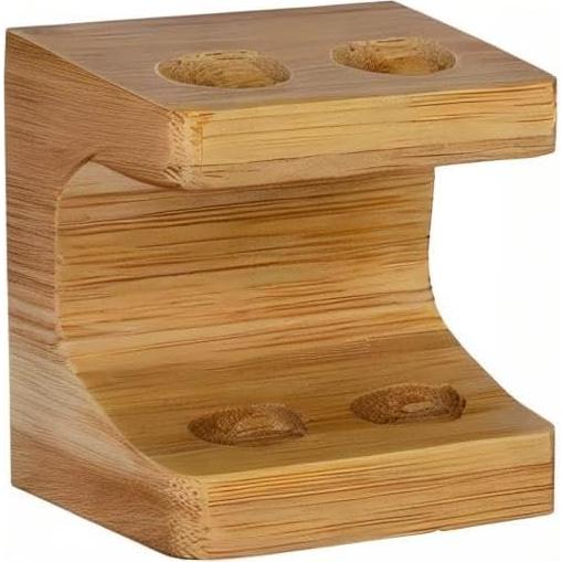 Soporte de Bambú para Cabezas de Cepillo de Dientes Tookie - 2 Ranuras