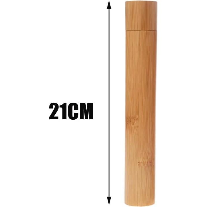 Estuche de Cepillo de Dientes de Bambú VASANA 2PCS 21cm