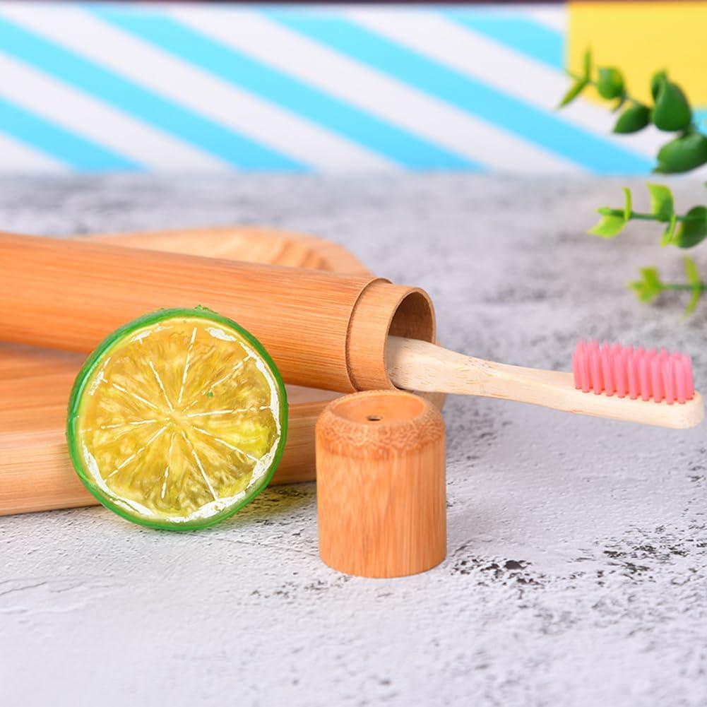 Estuche de Cepillo de Dientes de Bambú VASANA 2PCS 21cm