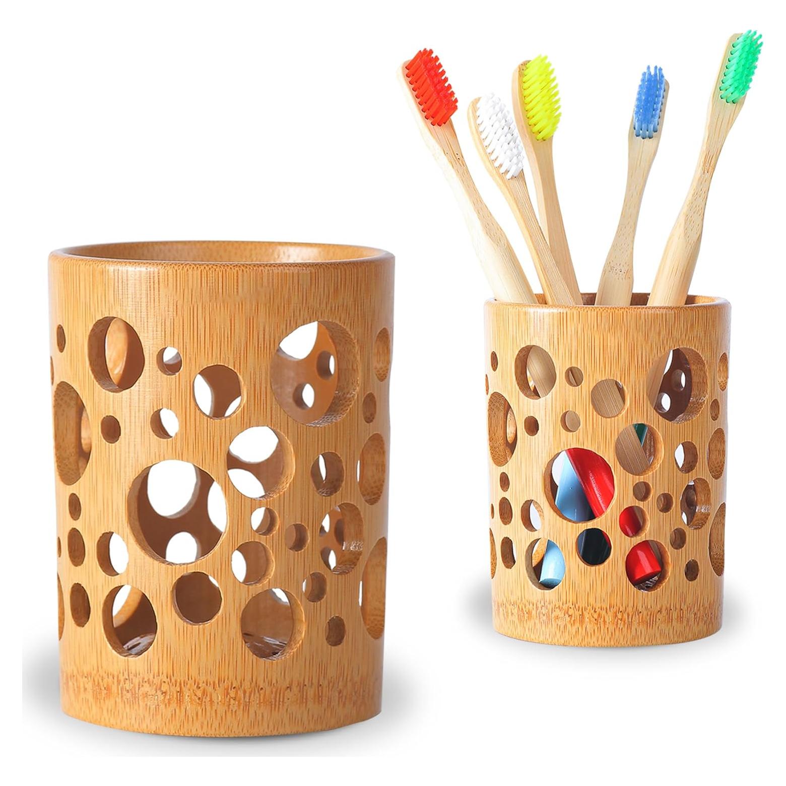 Soporte de Cepillo de Dientes de Bambú NESTRE - Ecológico y Duradero