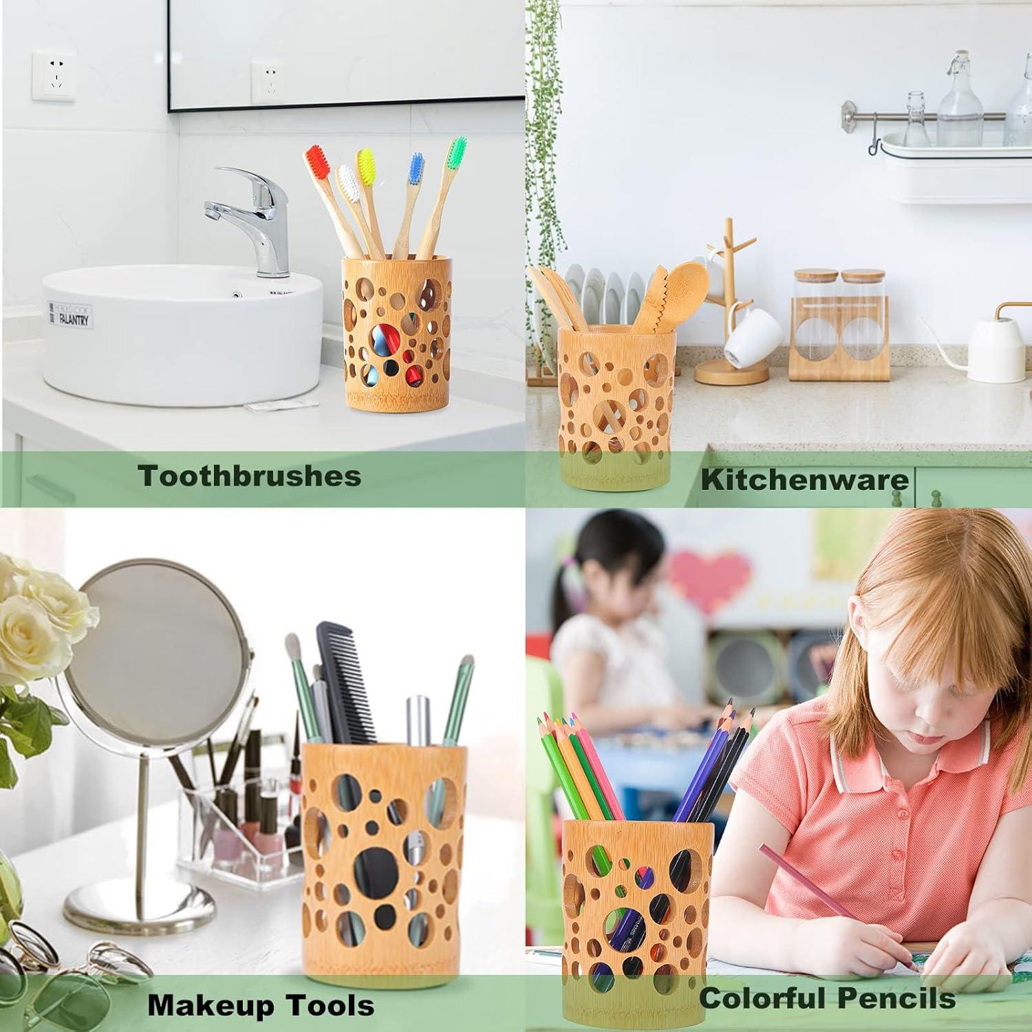 Soporte de Cepillo de Dientes de Bambú NESTRE - Ecológico y Duradero