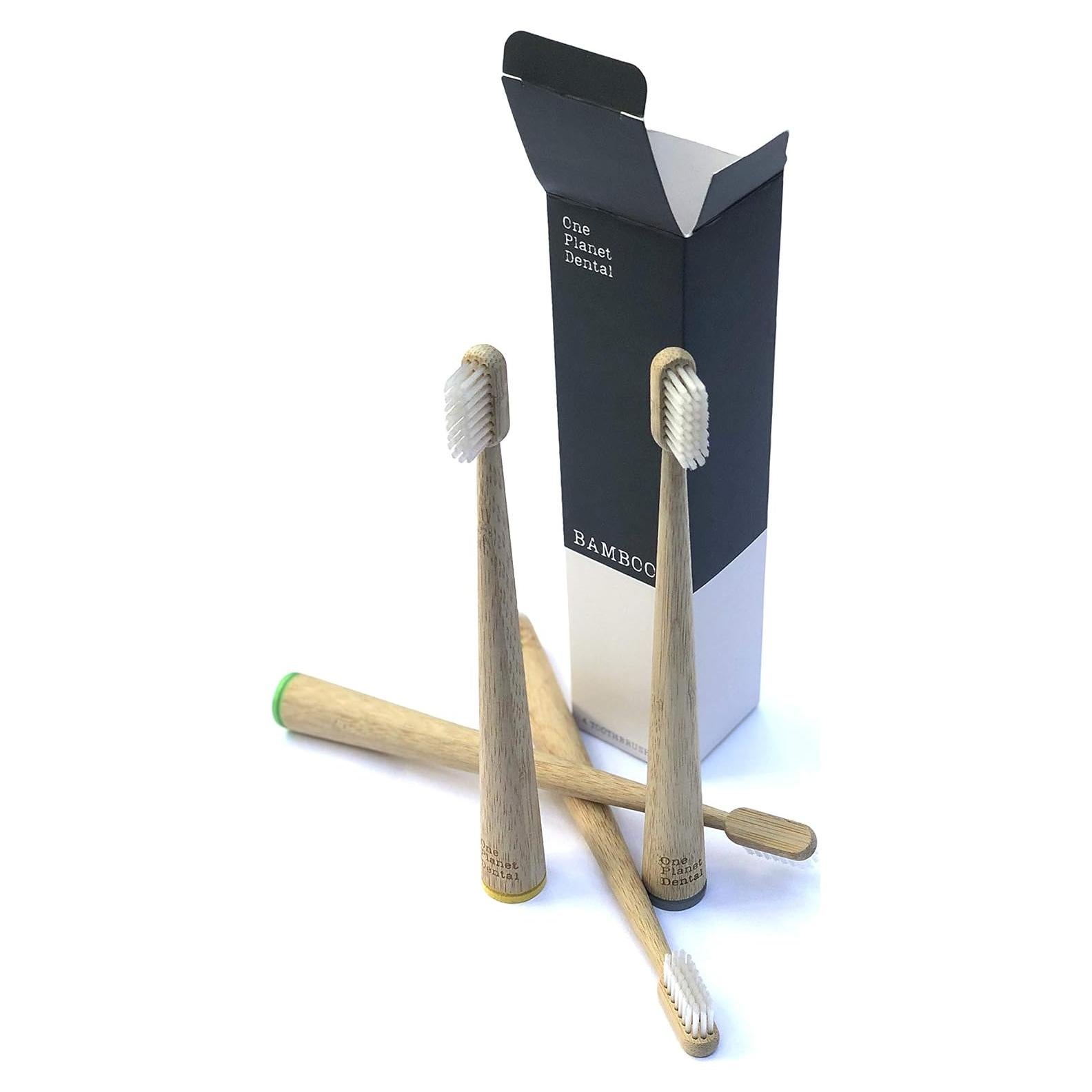 Cepillos de dientes biodegradables One Planet Dental - 4 unidades