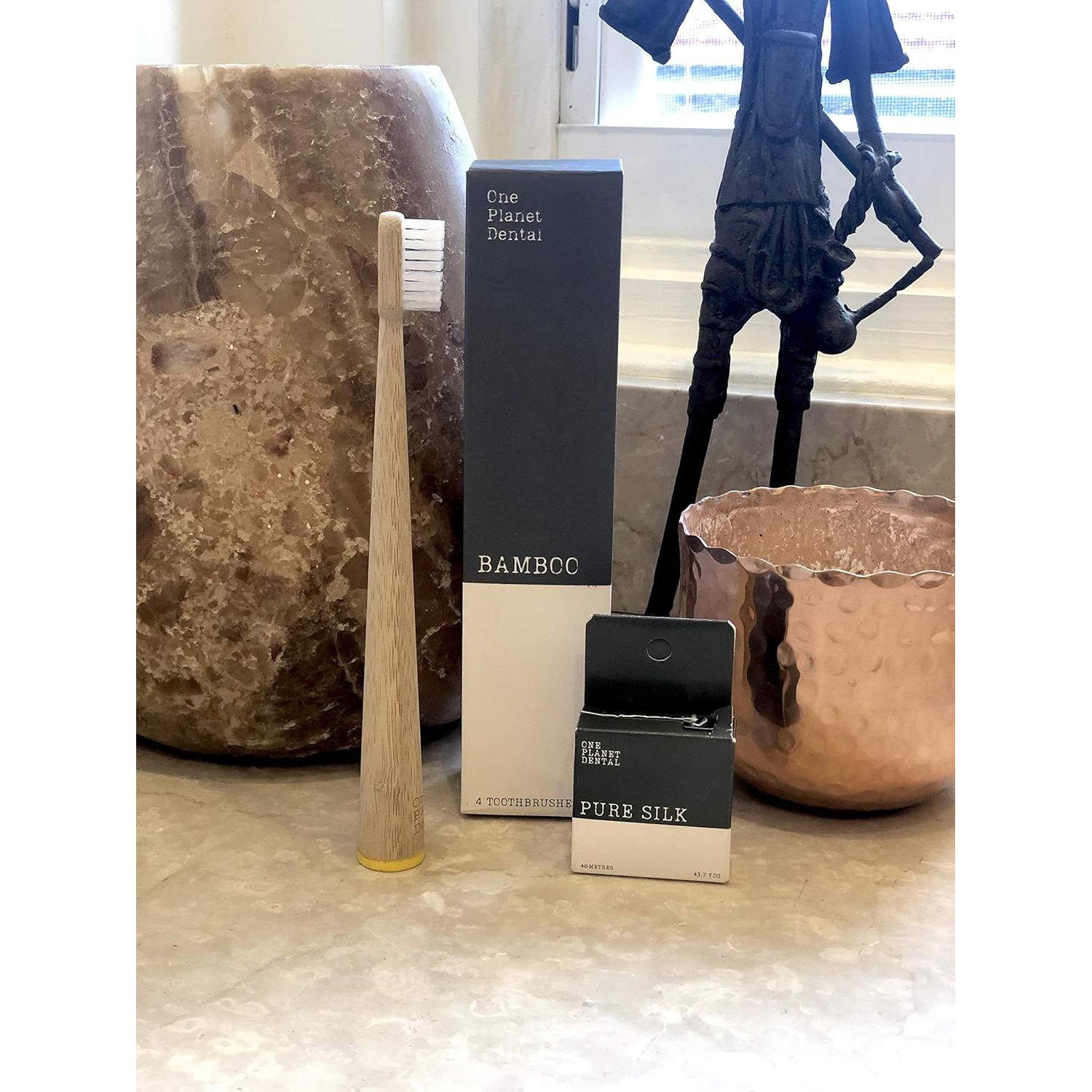 Cepillos de dientes biodegradables One Planet Dental - 4 unidades