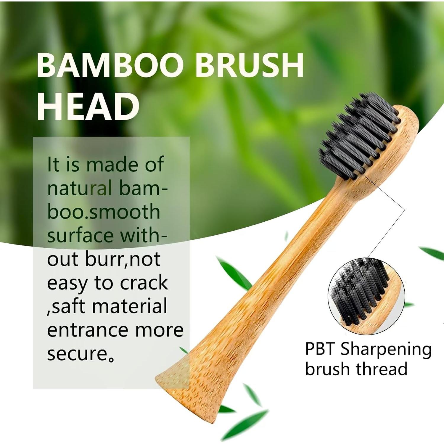 Cepillo de Dientes Eléctrico Sonic de Bambú MgcSto - 5 Modos