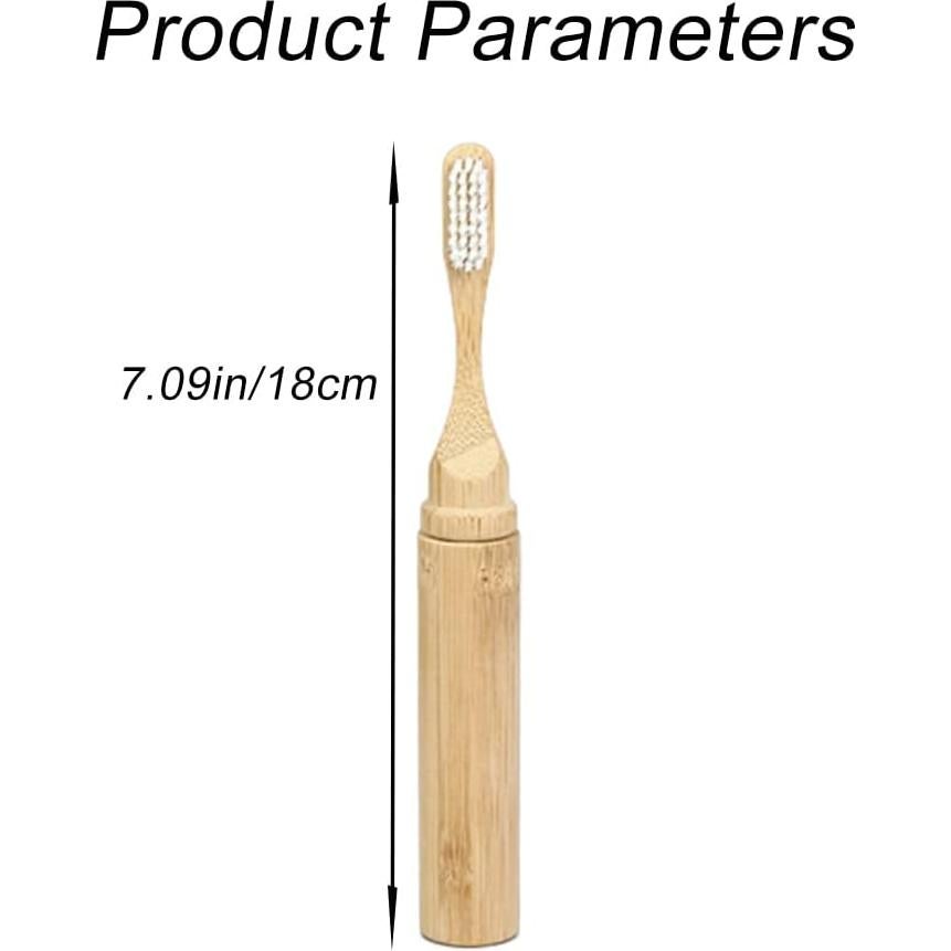 Kit de Cepillos de Dientes de Viaje Plegable HZX de Bambú