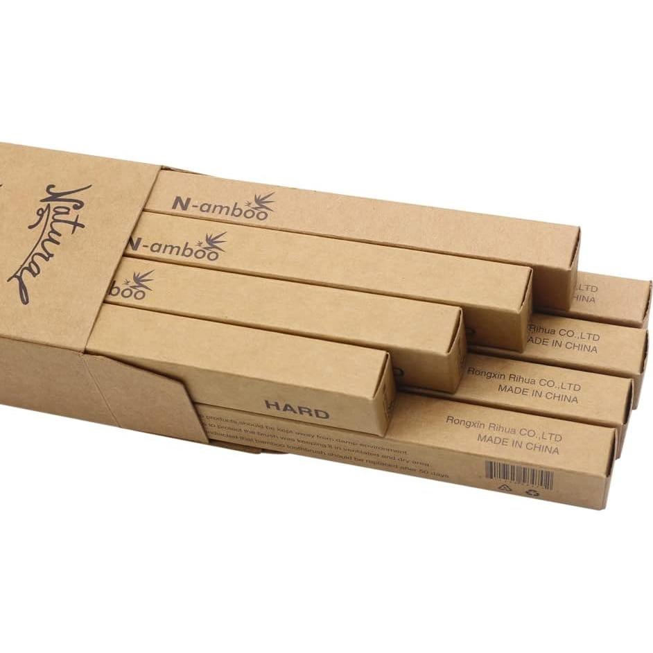 Cepillo de Dientes de Bambú N-amboo 8 Piezas Cerdas Firmes