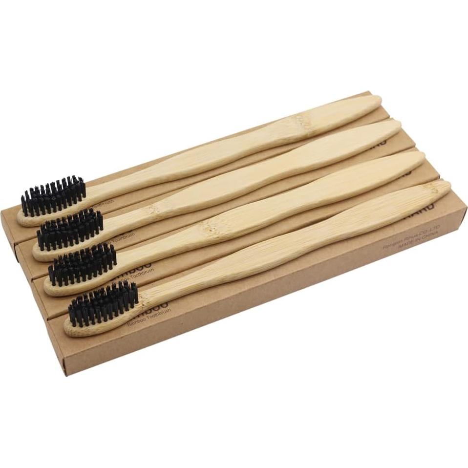 Cepillo de Dientes de Bambú N-amboo 8 Piezas Cerdas Firmes