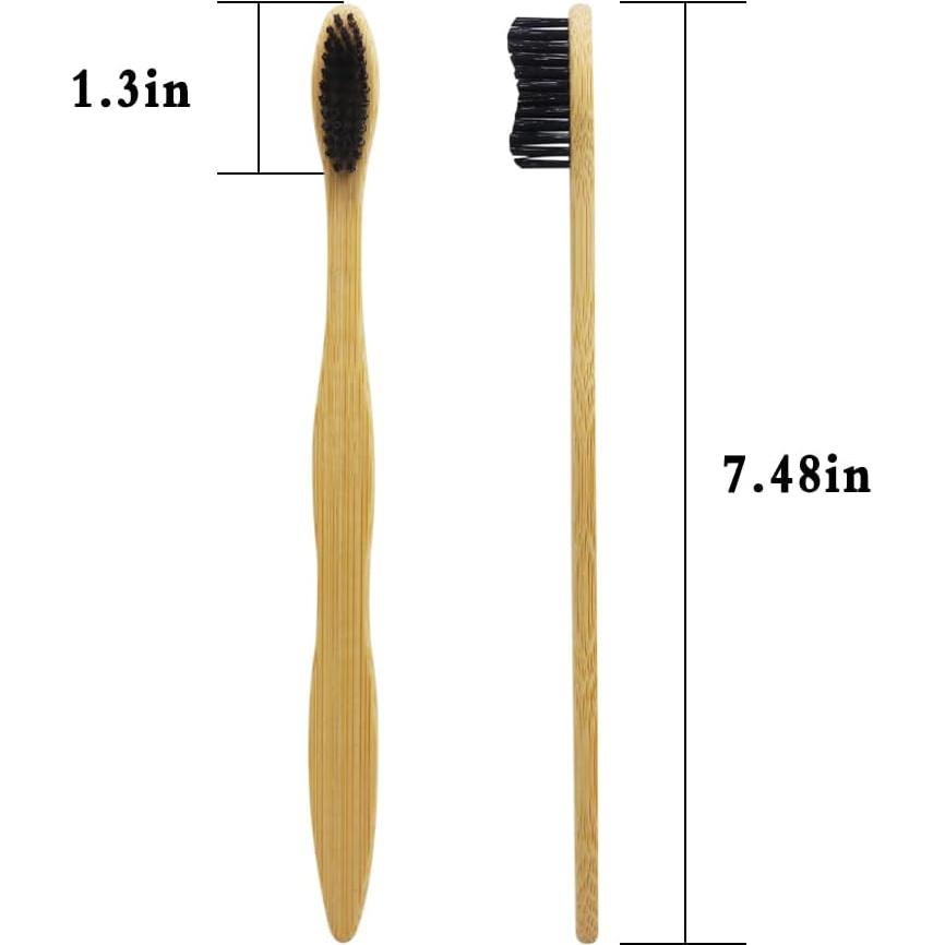 Cepillo de Dientes de Bambú N-amboo 8 Piezas Cerdas Firmes