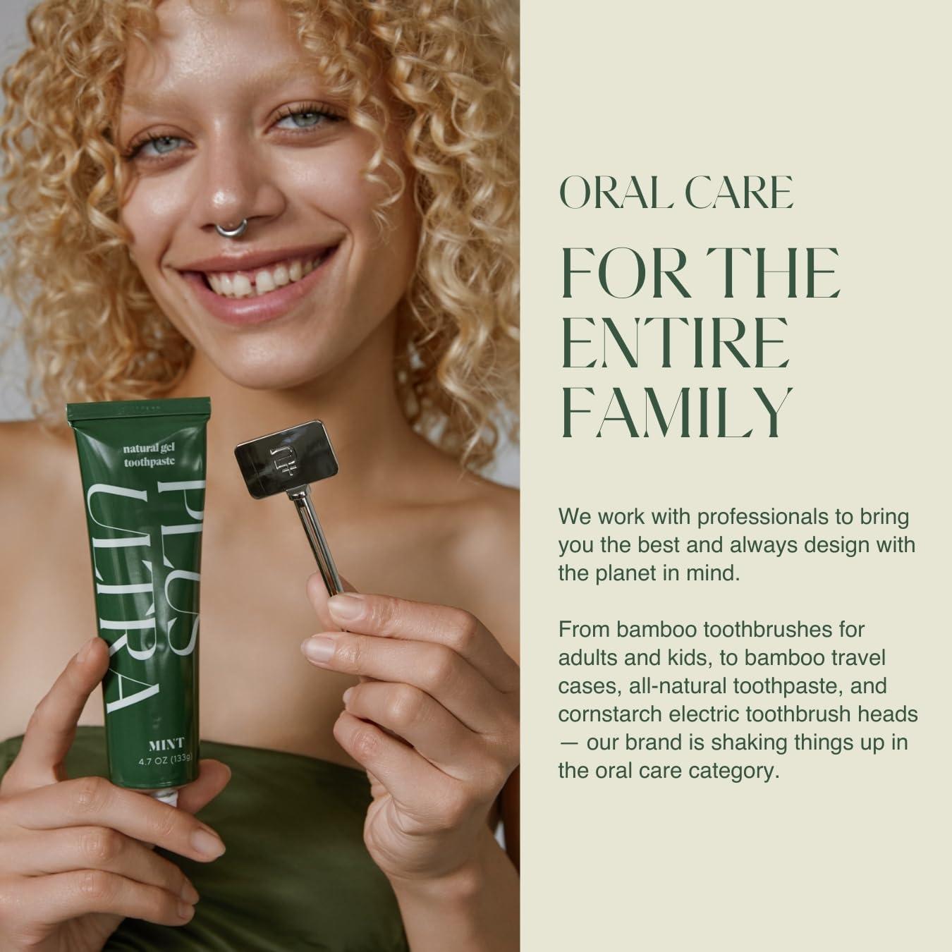 Cepillo de dientes biodegradable Plus Ultra para niños - Cerdas suaves