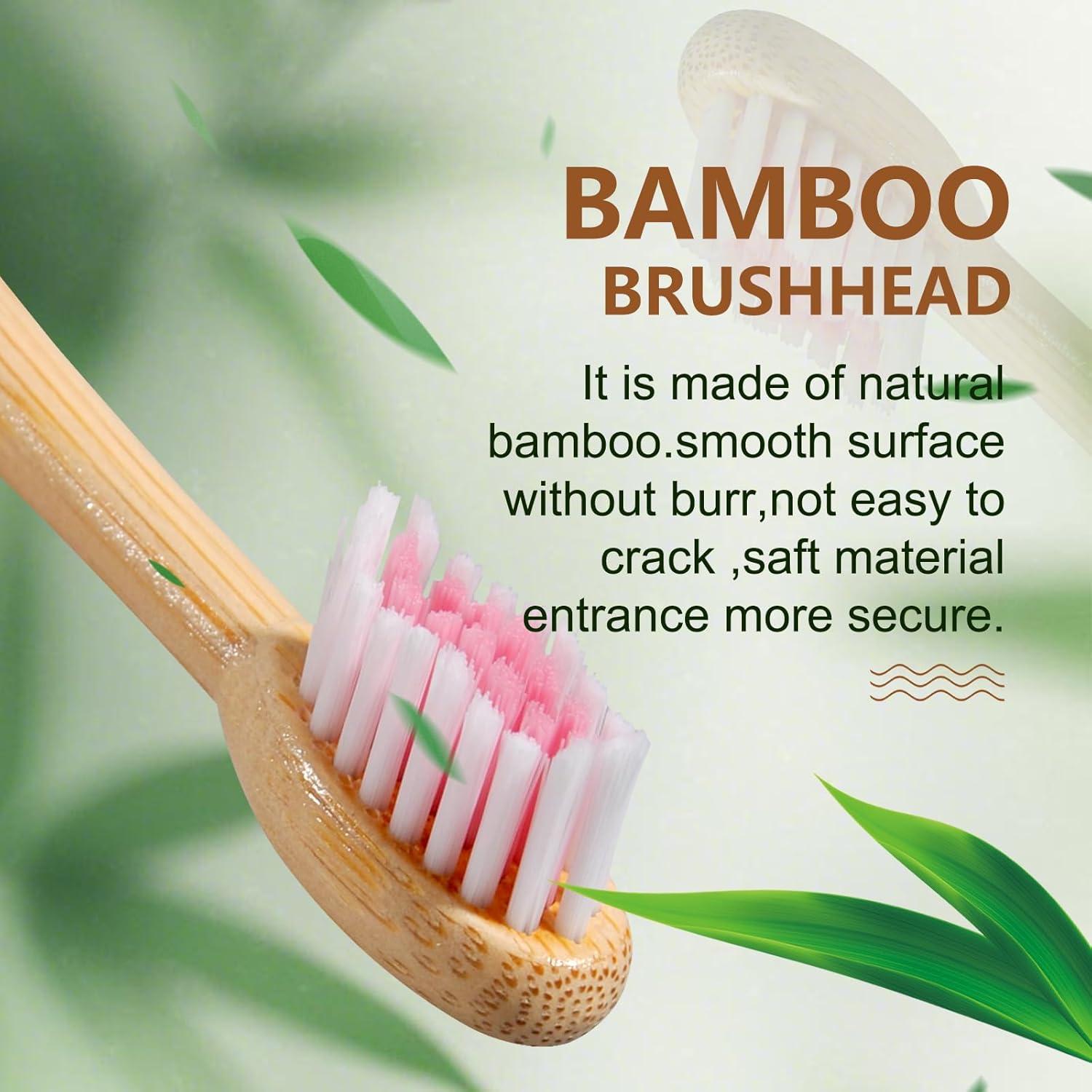Cepillo de Dientes Eléctrico de Bambú MgcSto - 5 Modos IPX7