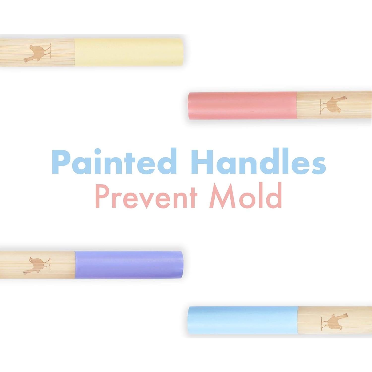 Cepillo de Dientes de Bambú para Niños Native Birds - Juego de 4