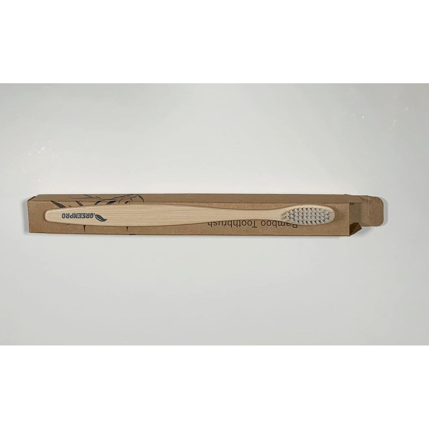 Cepillos de Dientes de Bambú GreenPro - Paquete de 5, Cerdas Suaves