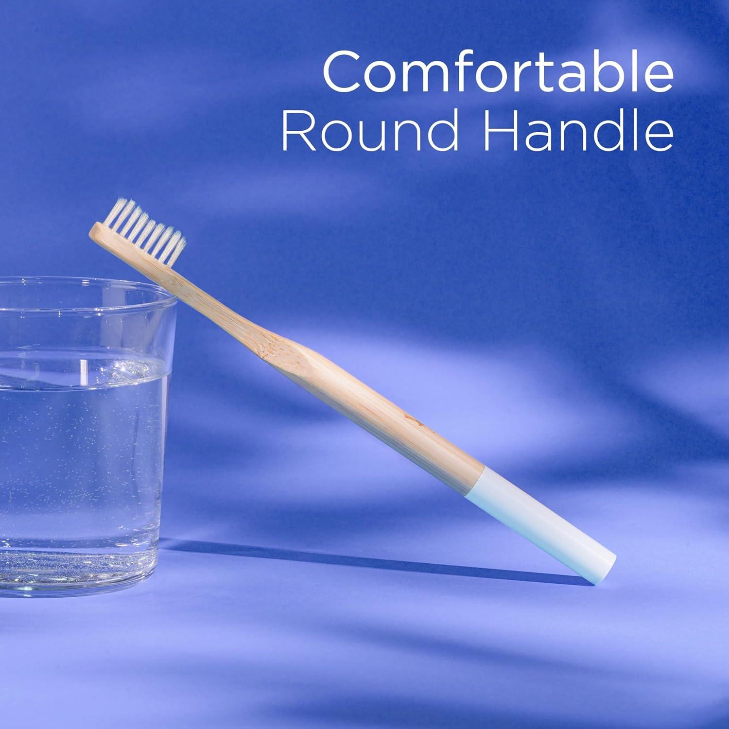 Cepillo de Dientes de Bambú Native Birds Set de 4 Cerdas Medianas