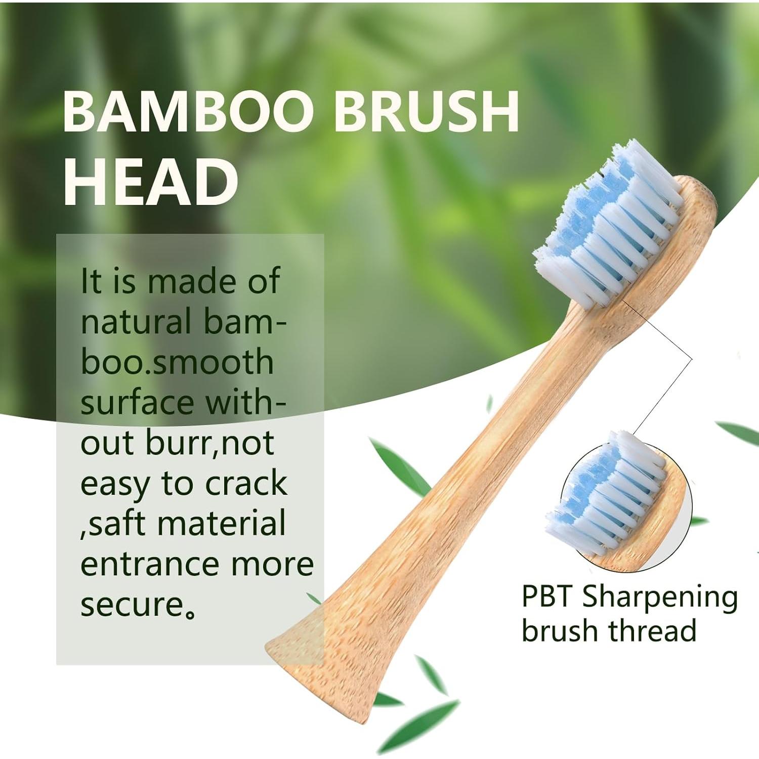 Cepillo de Dientes Eléctrico de Bambú MgcSto - 5 Modos - IPX7